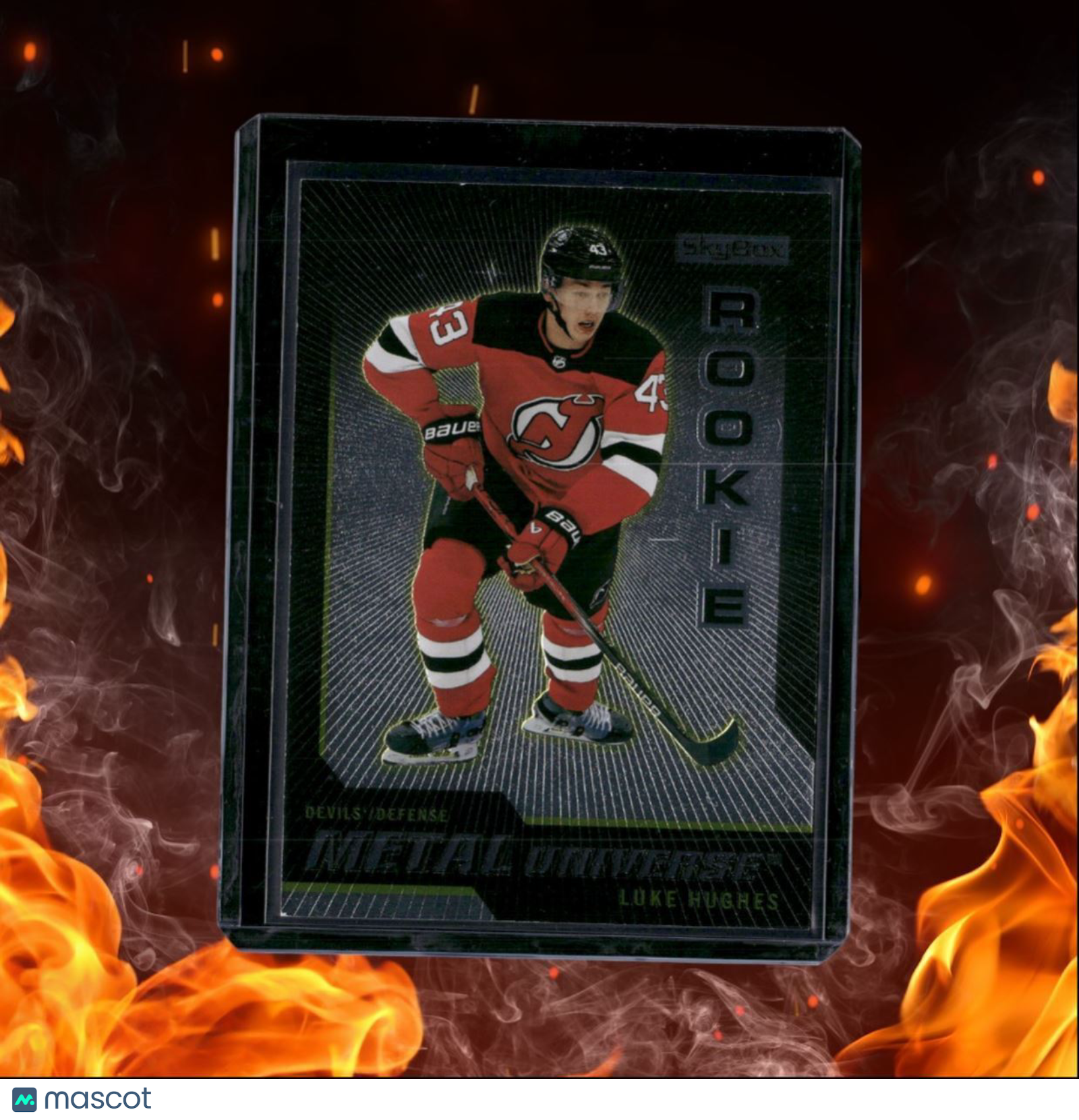 2023-24 SkyBox Metal Universe Luke Hughes Retro Rookie #R-28