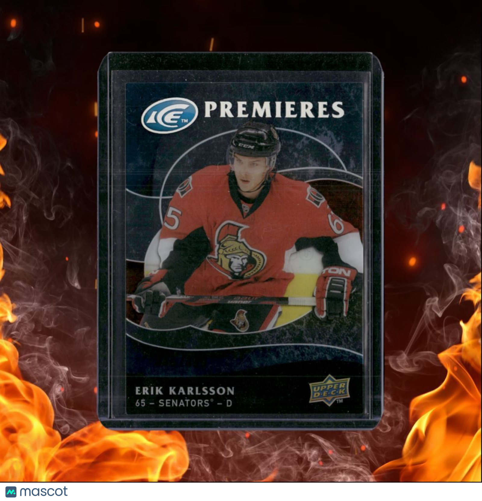2009-10 Upper Deck Ice Erik Karlsson Premieres Rookie 446/499 #160