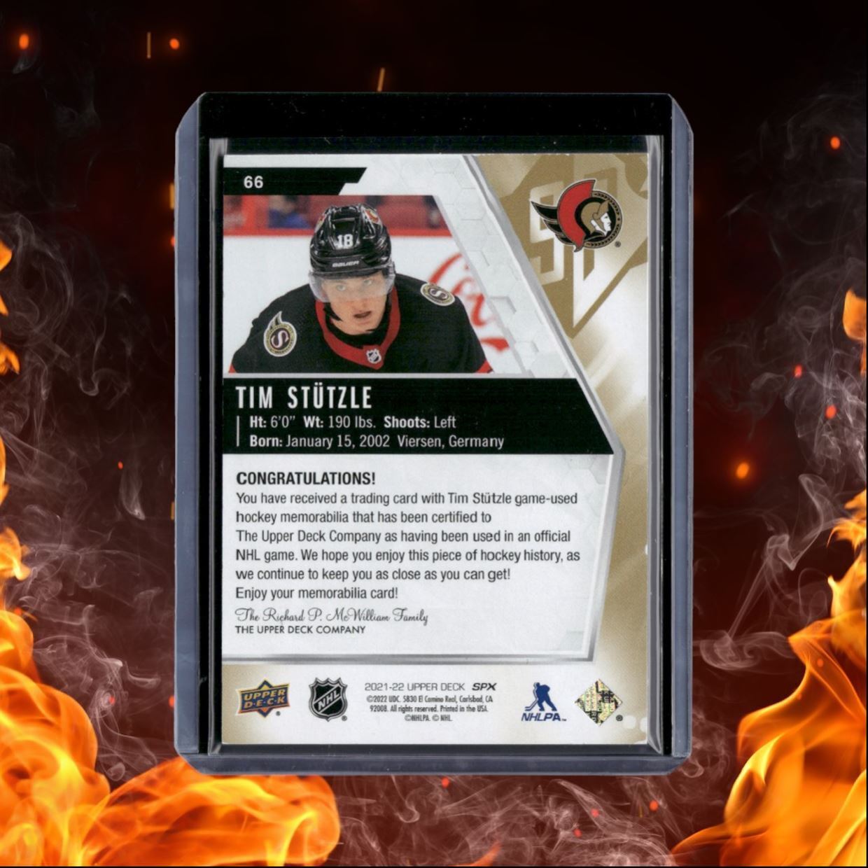 2021-22 Upper Deck SPx Tim Stutzle Jerseys #66
