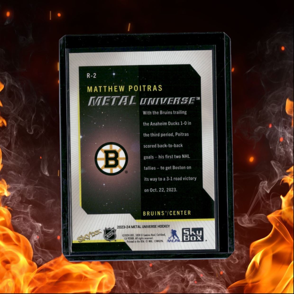 2023-24 SkyBox Metal Universe Matthew Poitras 2008-09 Retro Rookie #R-2
