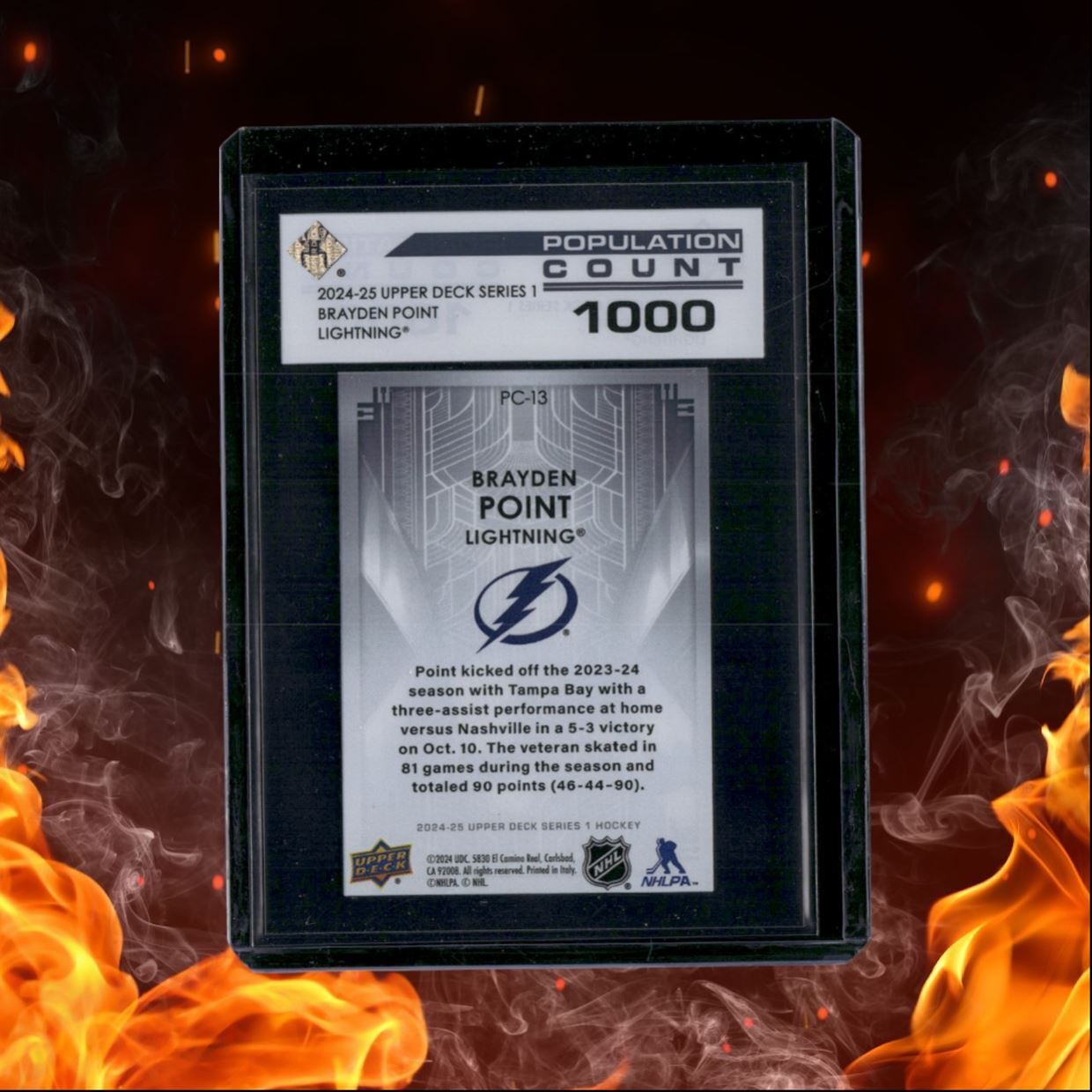 2024-25 Upper Deck Brayden Point Population Count 1000 /1000 #PC-13