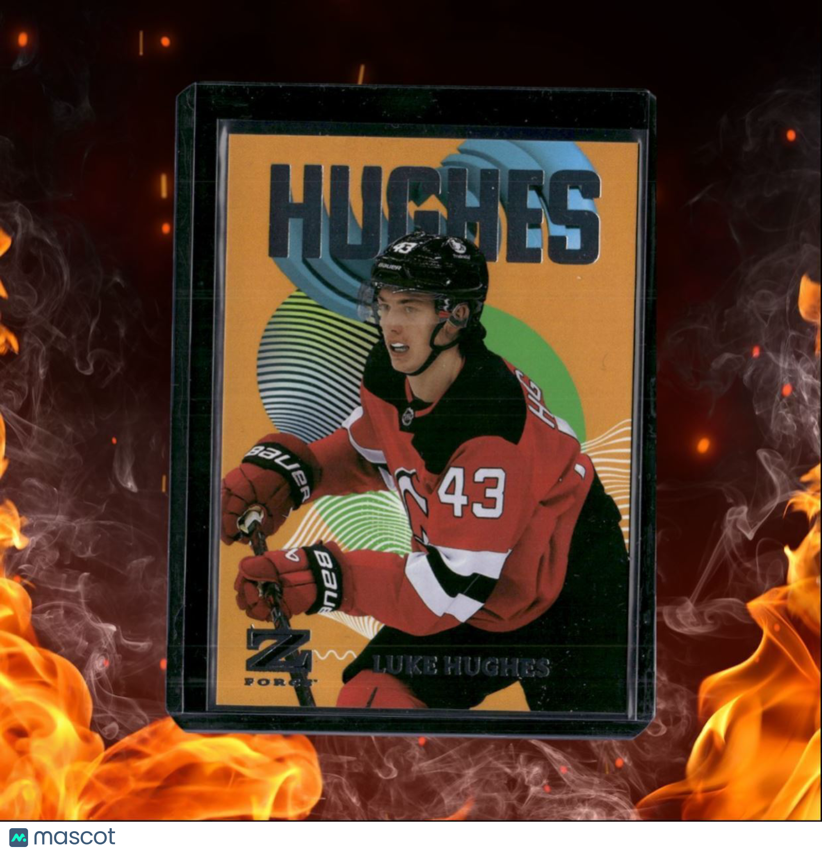 2023-24 Skybox Metal Universe Luke Hughes Z-Force Rookie #41