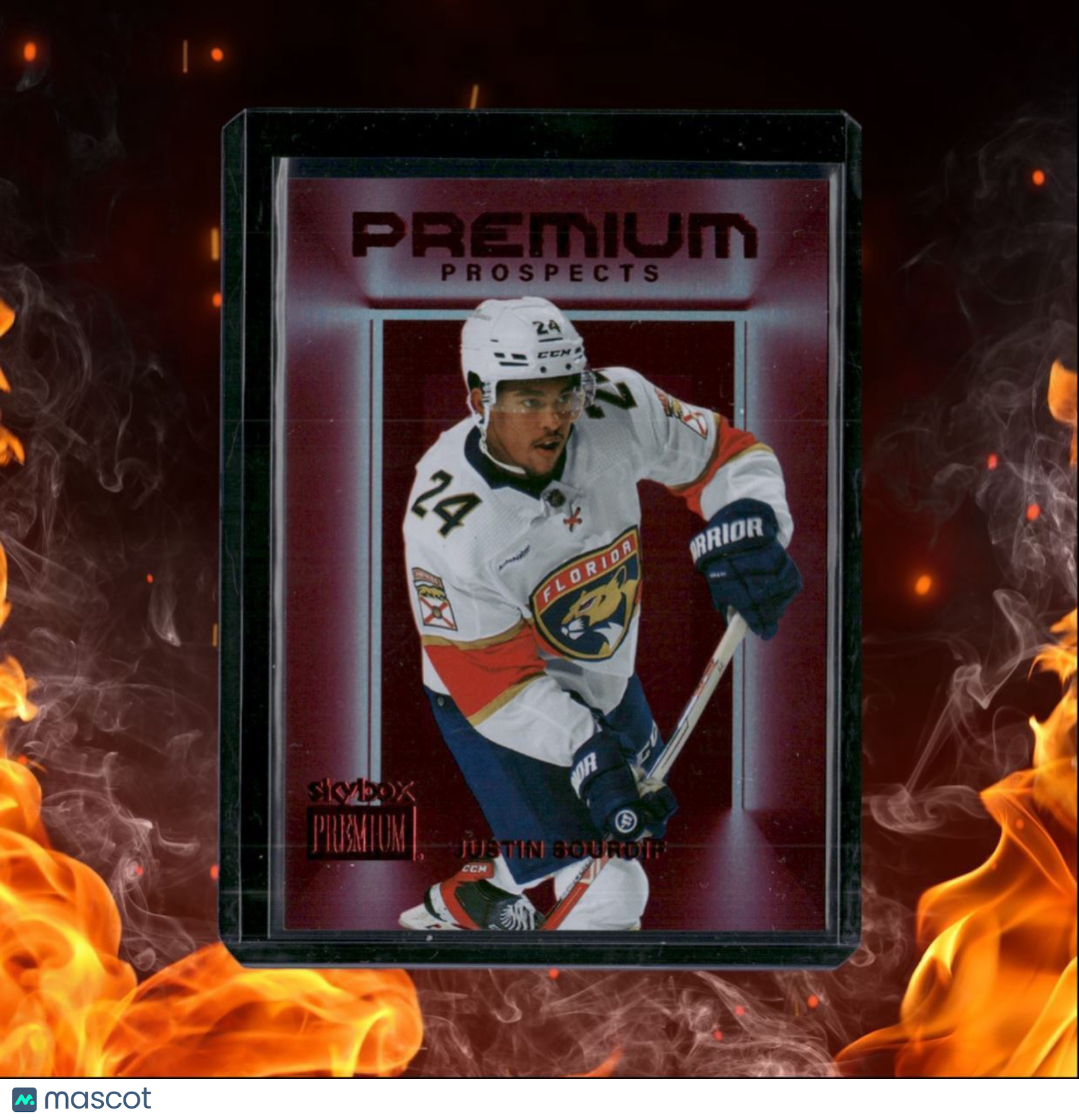 2023-24 SkyBox Metal Universe Justin Sourdif Premium Prospects Star Rubies