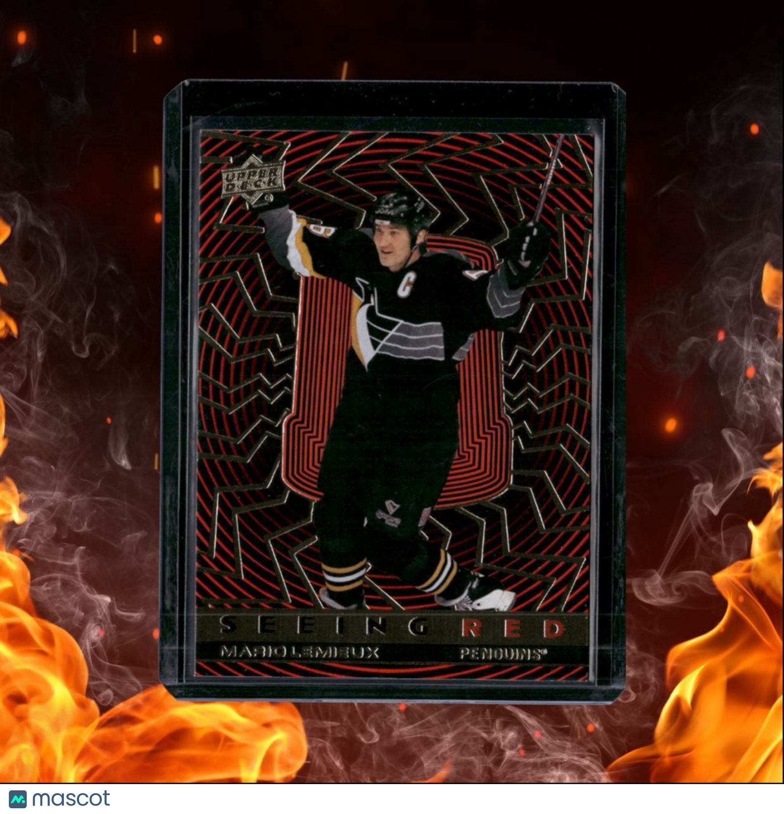 2023-24 Upper Deck Mario Lemieux Seeing Red Gold #SR-3
