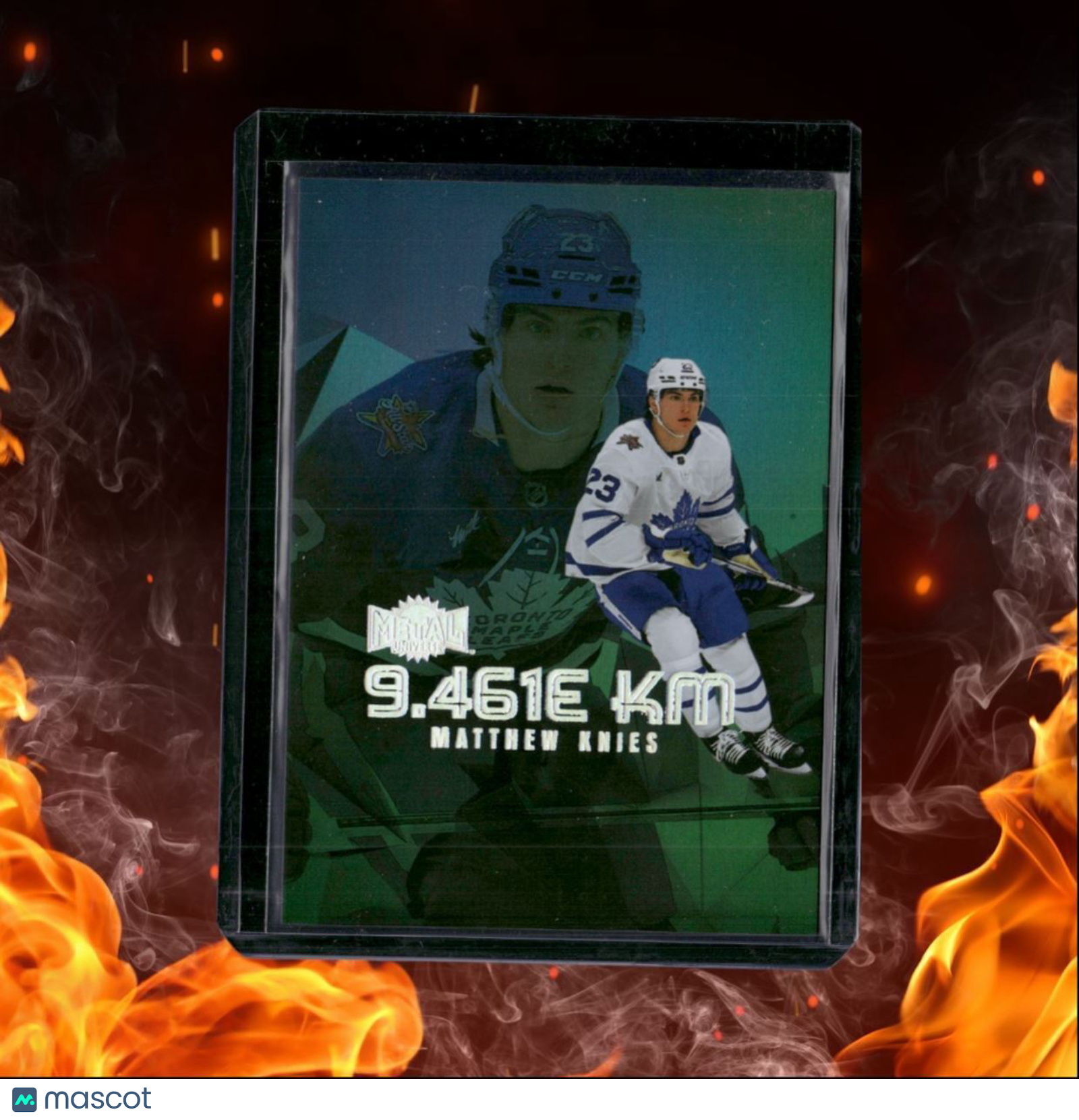2023-24 SkyBox Metal Universe Matthew Knies 9.461e KM Rookie #LY-7
