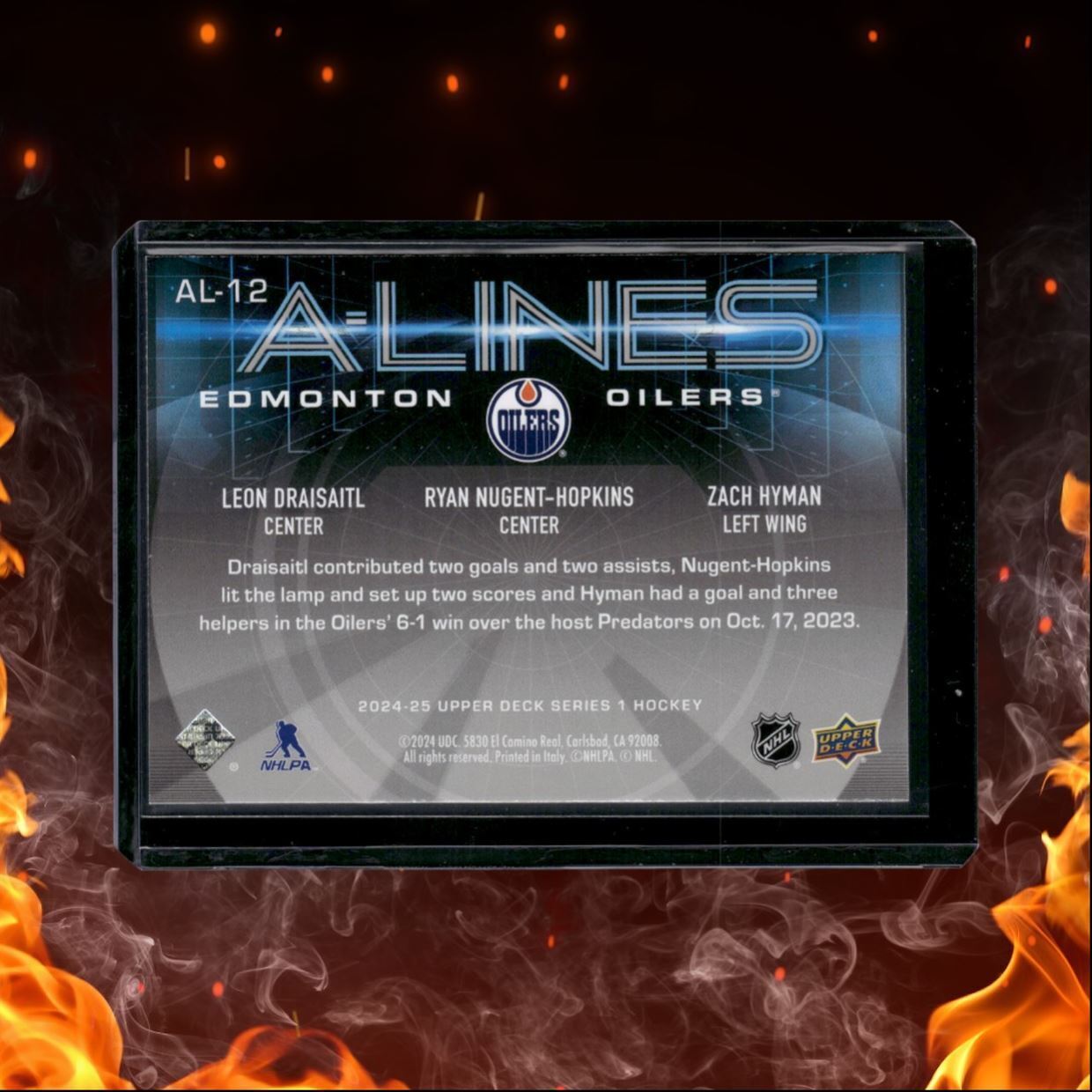 2024-25 Upper Deck Leon Draisaitl / Nugent-Hopkins / Hyman A-Lines #AL-12