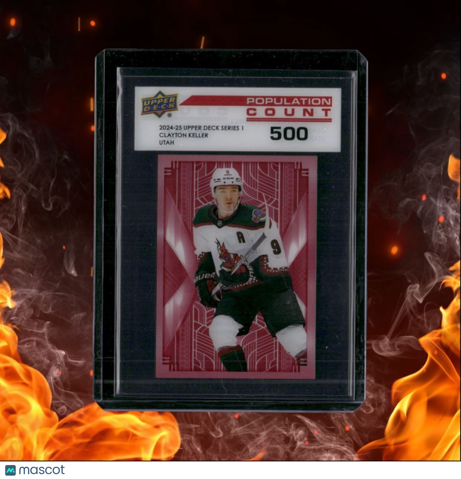 2024-25 Upper Deck Clayton Keller Population Count 500 /500 #PC-18