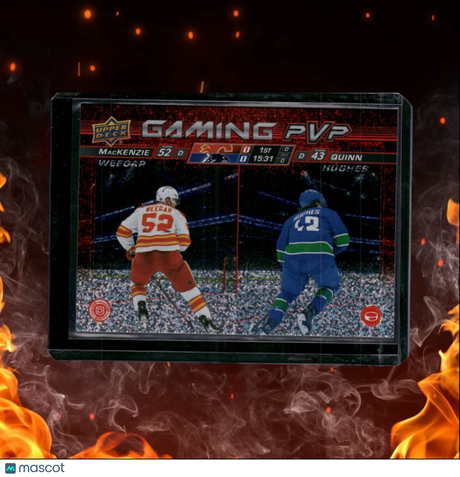2024-25 Upper Deck MacKenzie Weegar / Quinn Hughes Gaming PVP Sparkle #GPVP-18