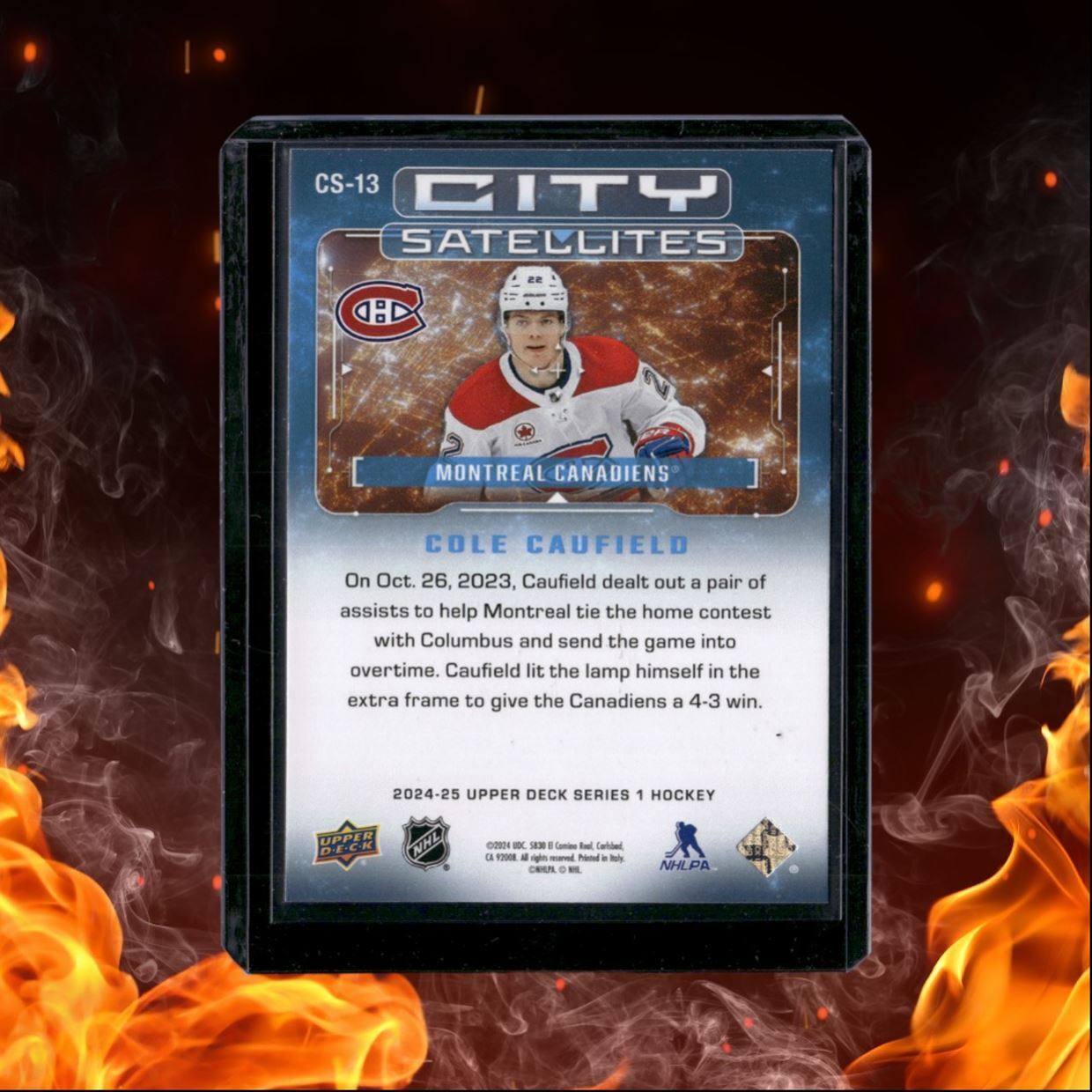 2024-25 Upper Deck Cole Caufield City Satellites #CS-13