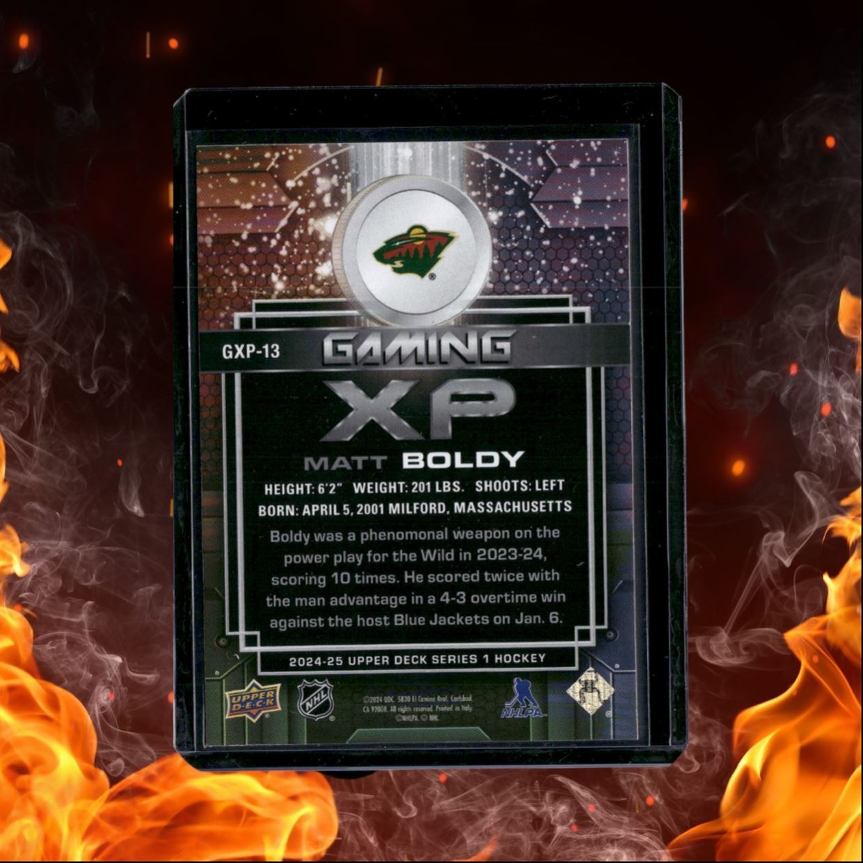 2024-25 Upper Deck Matt Boldy Gaming XP Sparkle #GXP-13