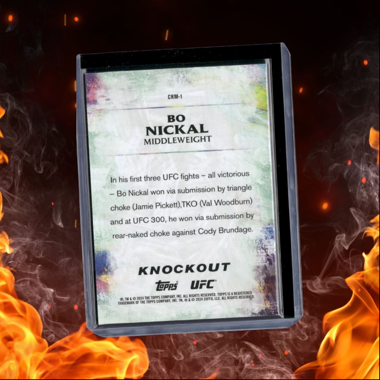 2024 Topps Knockout UFC Bo Nickal Craftmasters #CRM-1