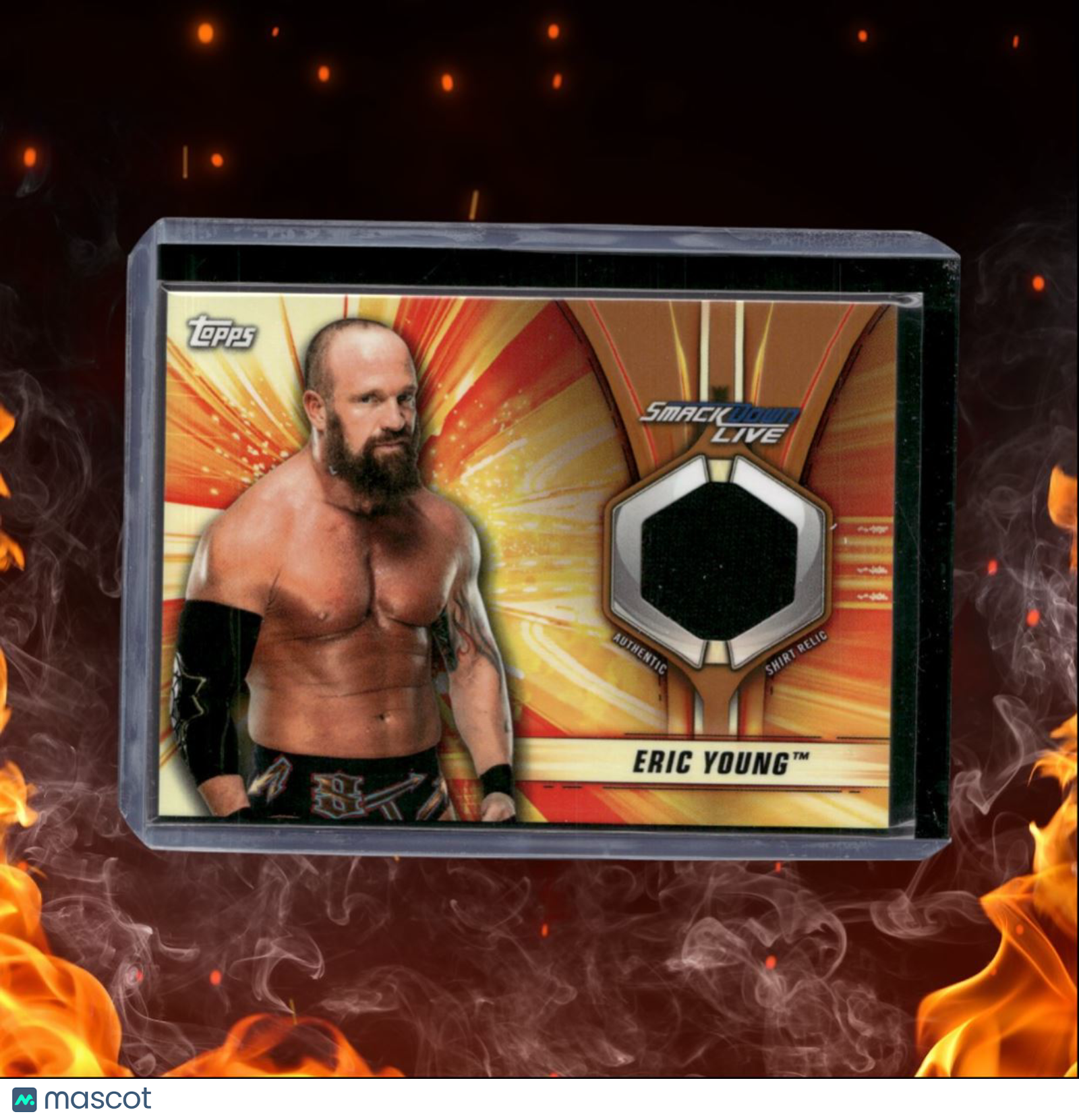 2019 Topps WWE Eric Young Worn Shirt Relic 89/99 #SR-EY