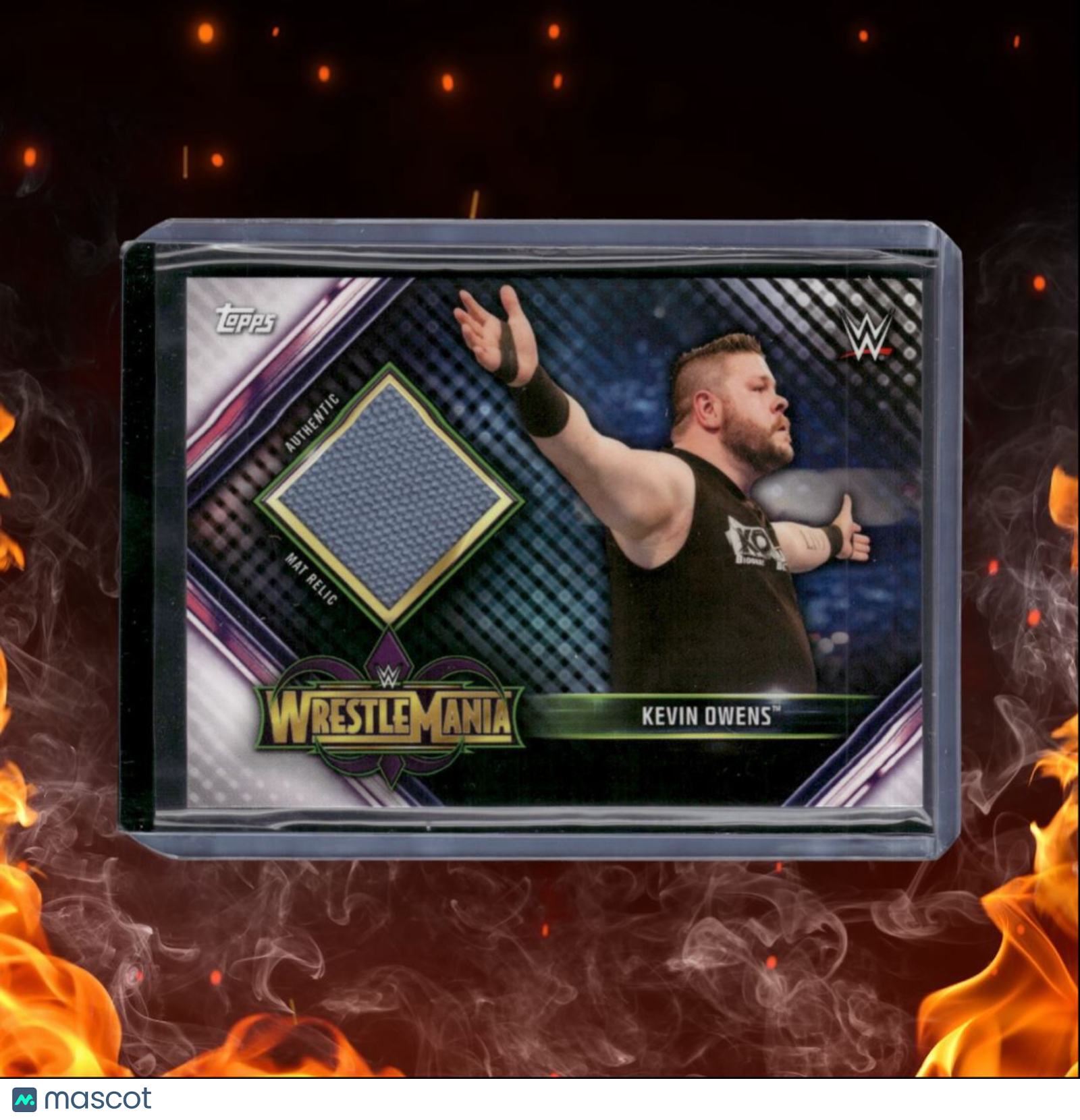 2019 Topps WWE Kevin Owens Event-Used Mat Relic Wrestlemania 34 #MR-KO
