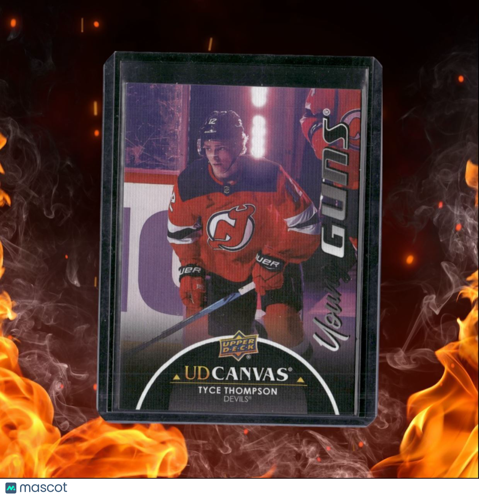 2021-22 Upper Deck Tyce Thompson Black Canvas Young Guns Rookie #C96