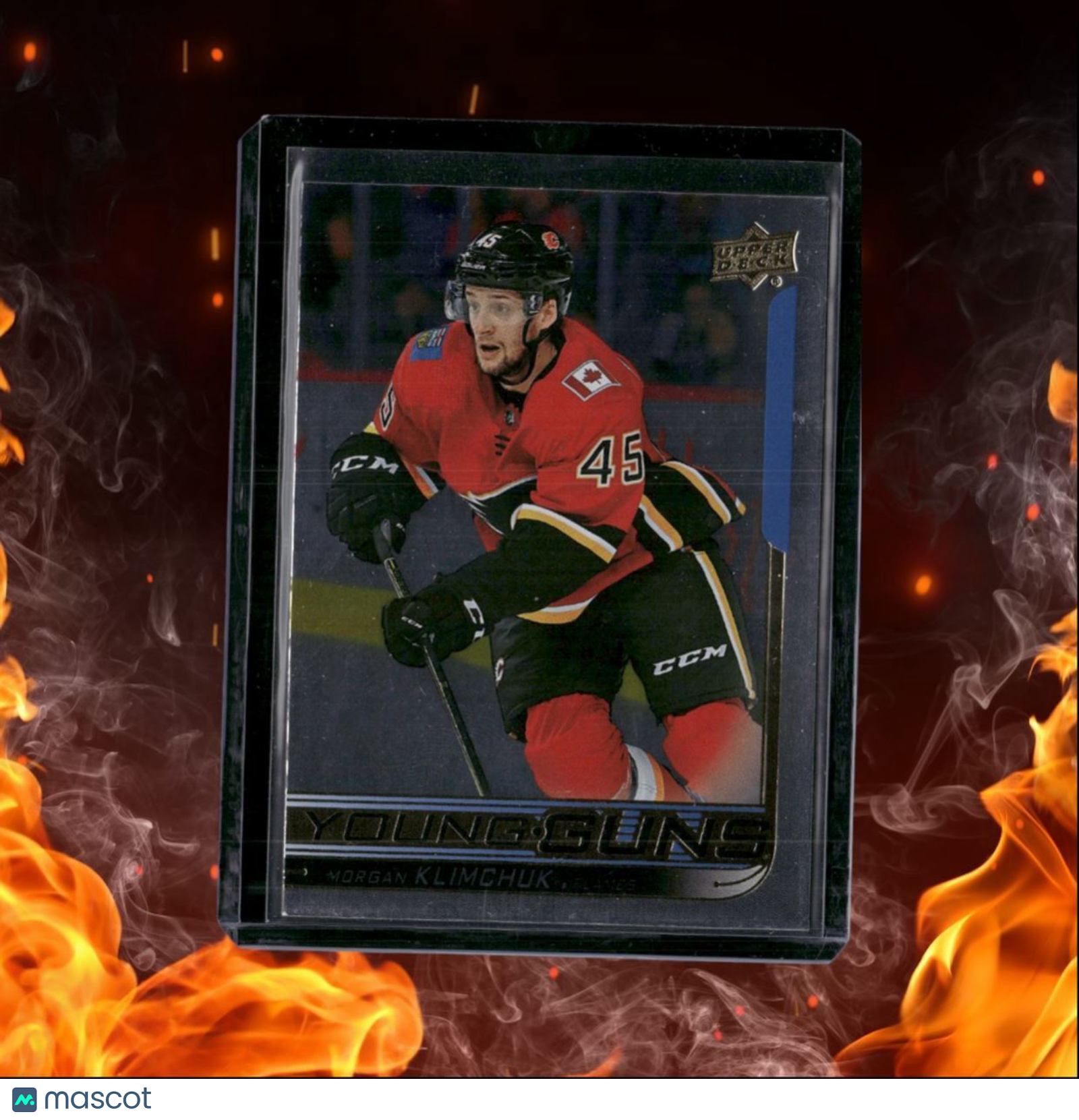 2018-19 Upper Deck Young Guns Morgan Klimchuk Silver Foil Young Guns Rookie #204