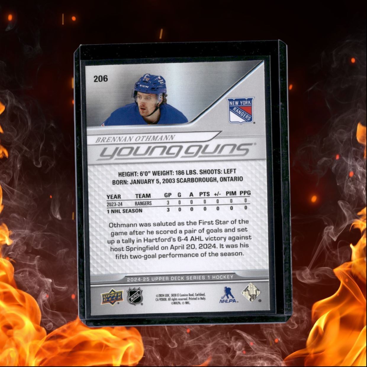 2024-25 Upper Deck Brennan Othmann Young Guns (A) Rookie #206