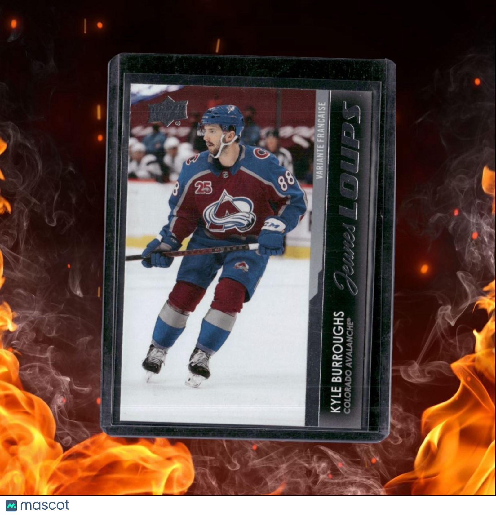 2021-22 Upper Deck Kyle Burroughs French Young Guns SP Rookie #206