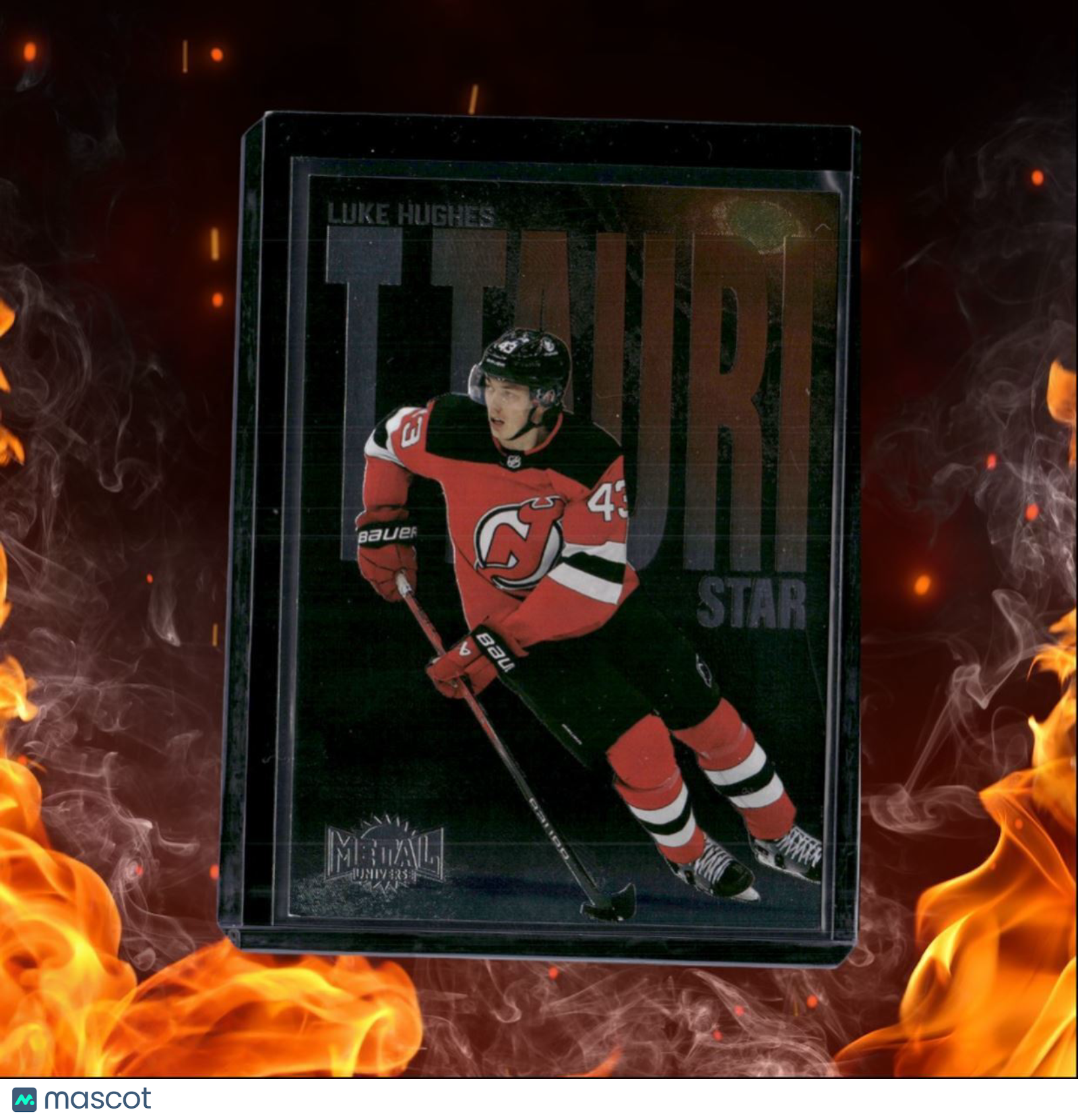 2023-24 SkyBox Metal Universe Luke Hughes T Tauri Star Phase Rookie #TTP-13