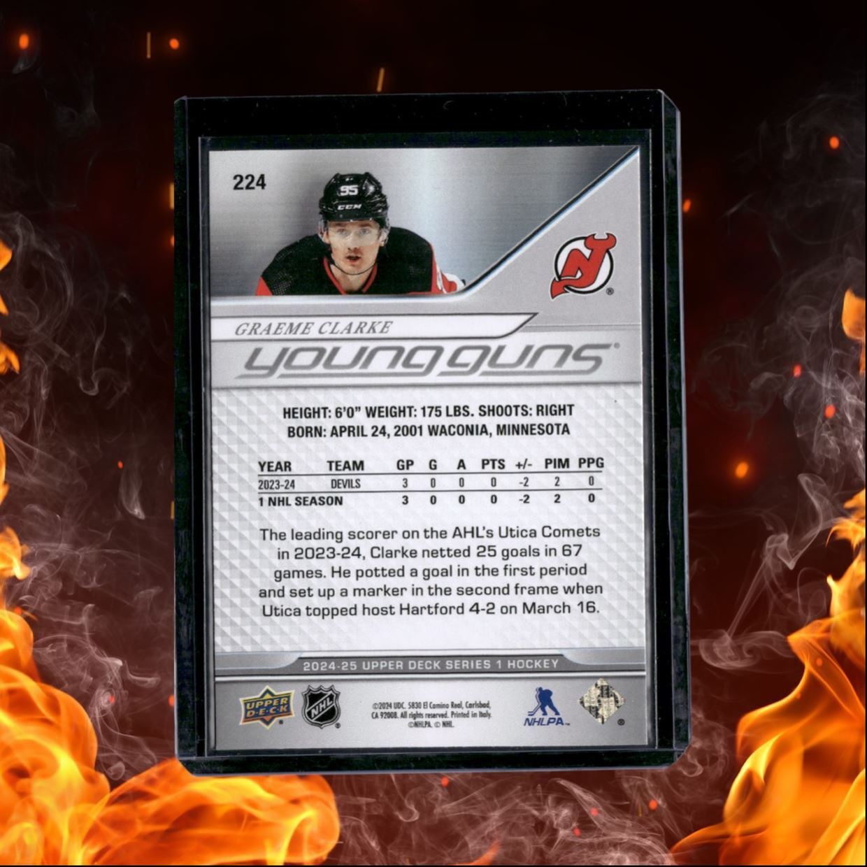2024-25 Upper Deck Graeme Clarke Young Guns Rookie #224