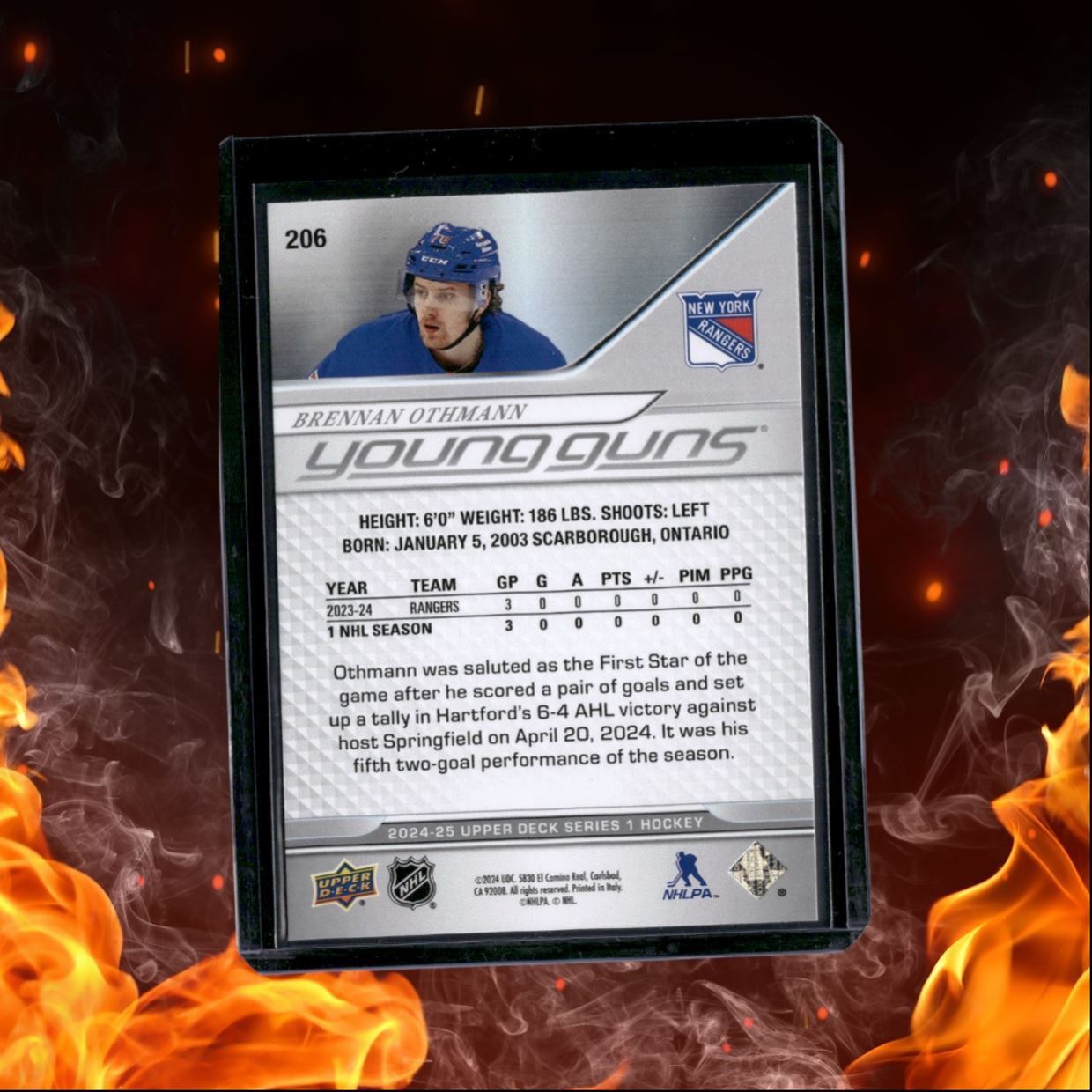 2024-25 Upper Deck Brennan Othmann Young Guns (B) Rookie #206