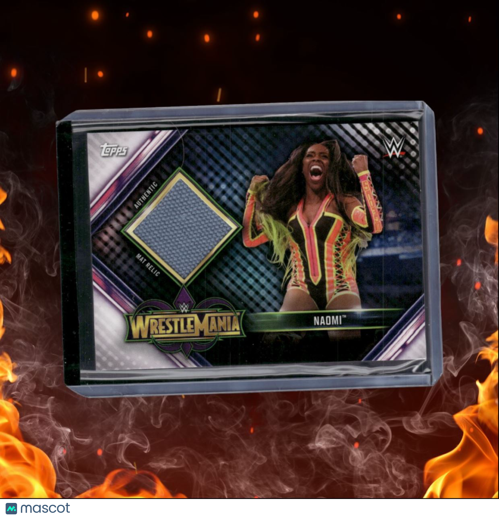 2019 Topps WWE Naomi Event-Used Mat Relic Wrestlemania 34 #MR-NA