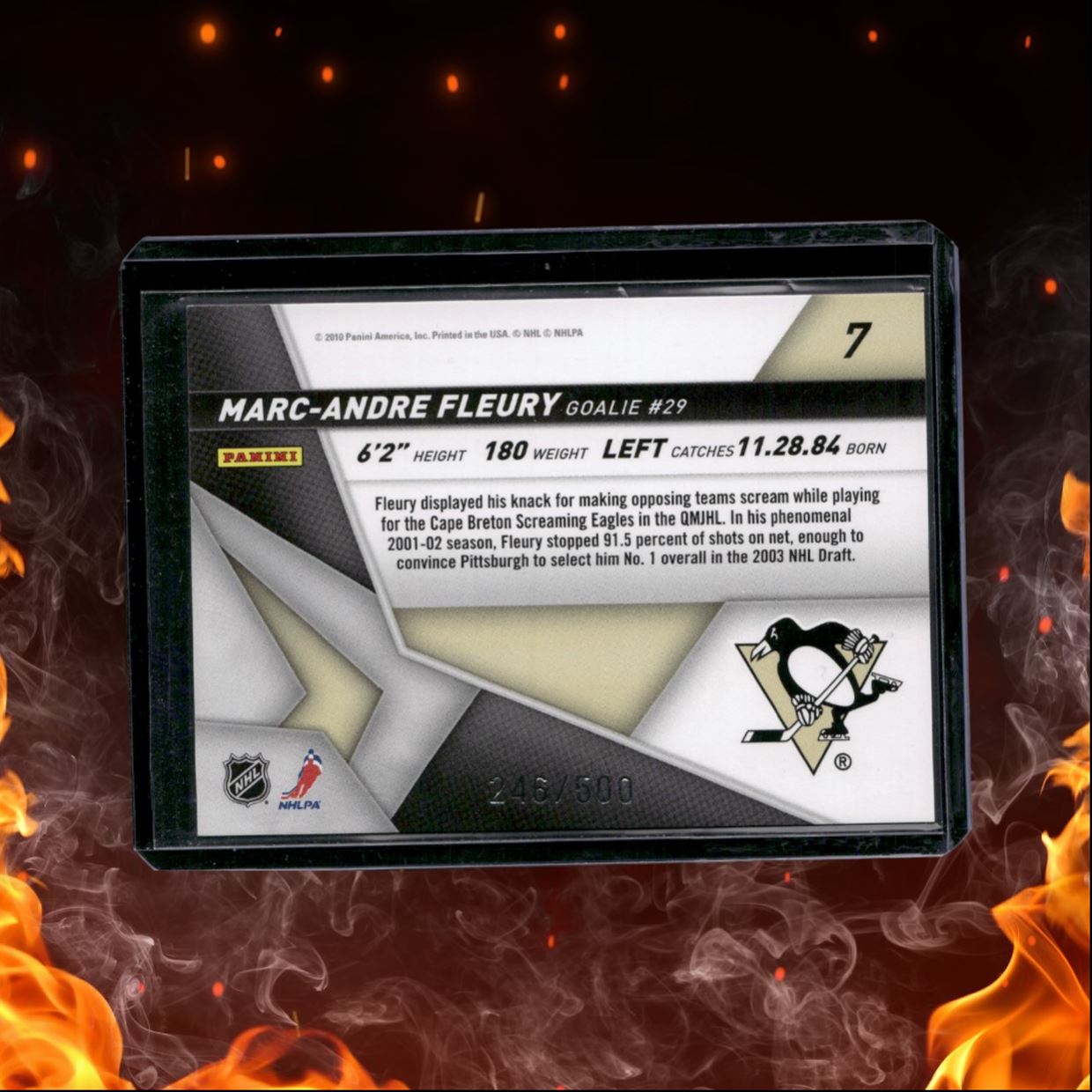 2010-11 Panini Certified Marc-Andre Fleury Top Choice 246/500 #7