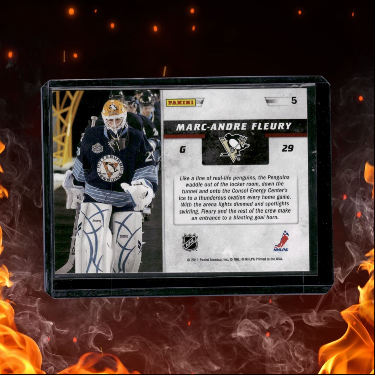2011-12 Panini Score Marc-Andre Fleury Making an Entrance #5
