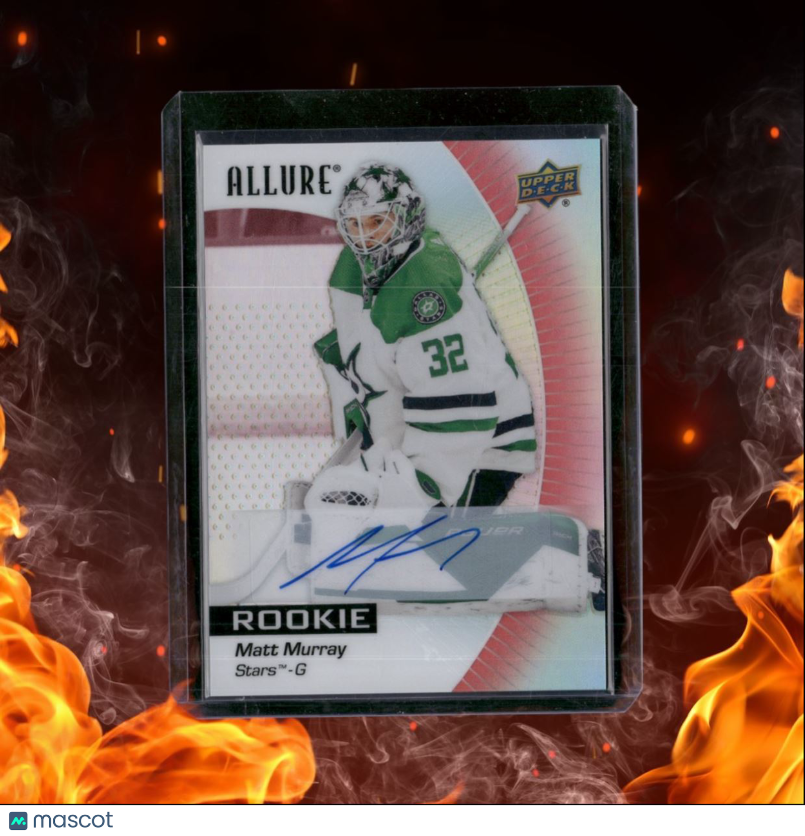 2023-24 Upper Deck Allure Matt Murray Red Rainbow Rookie Auto #127