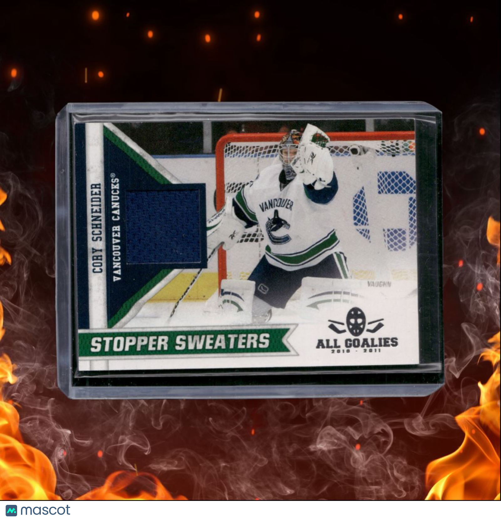 2010-11 Panini All Goalies Cory Schneider Stopper Sweaters Jersey #14