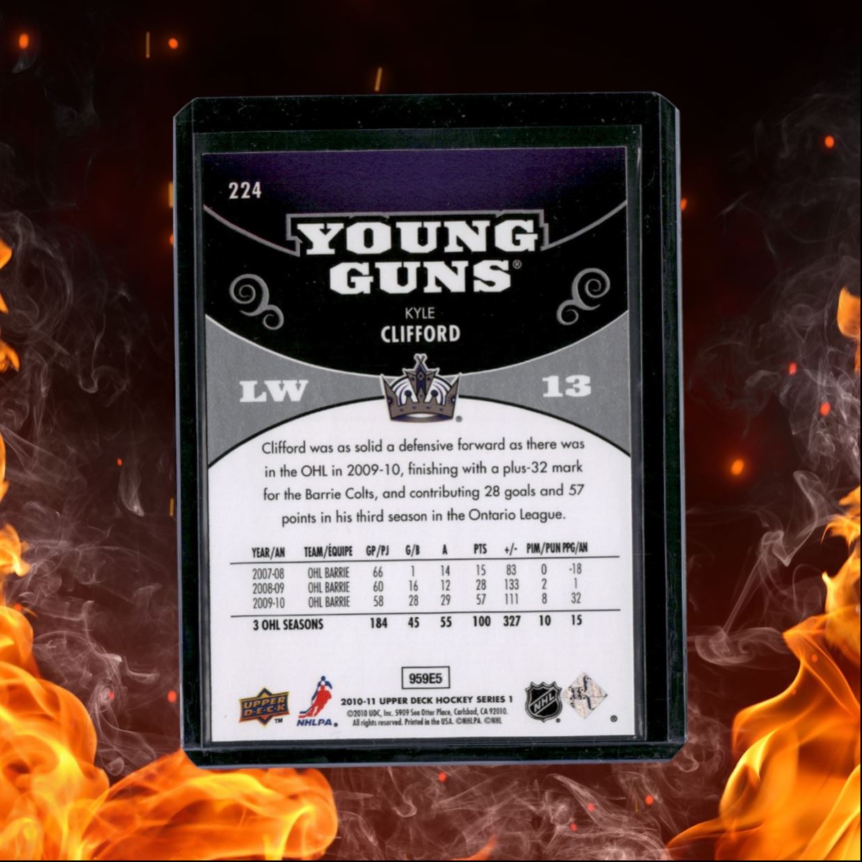 2010-11 Upper Deck Kyle Clifford Young Guns Rookie #224
