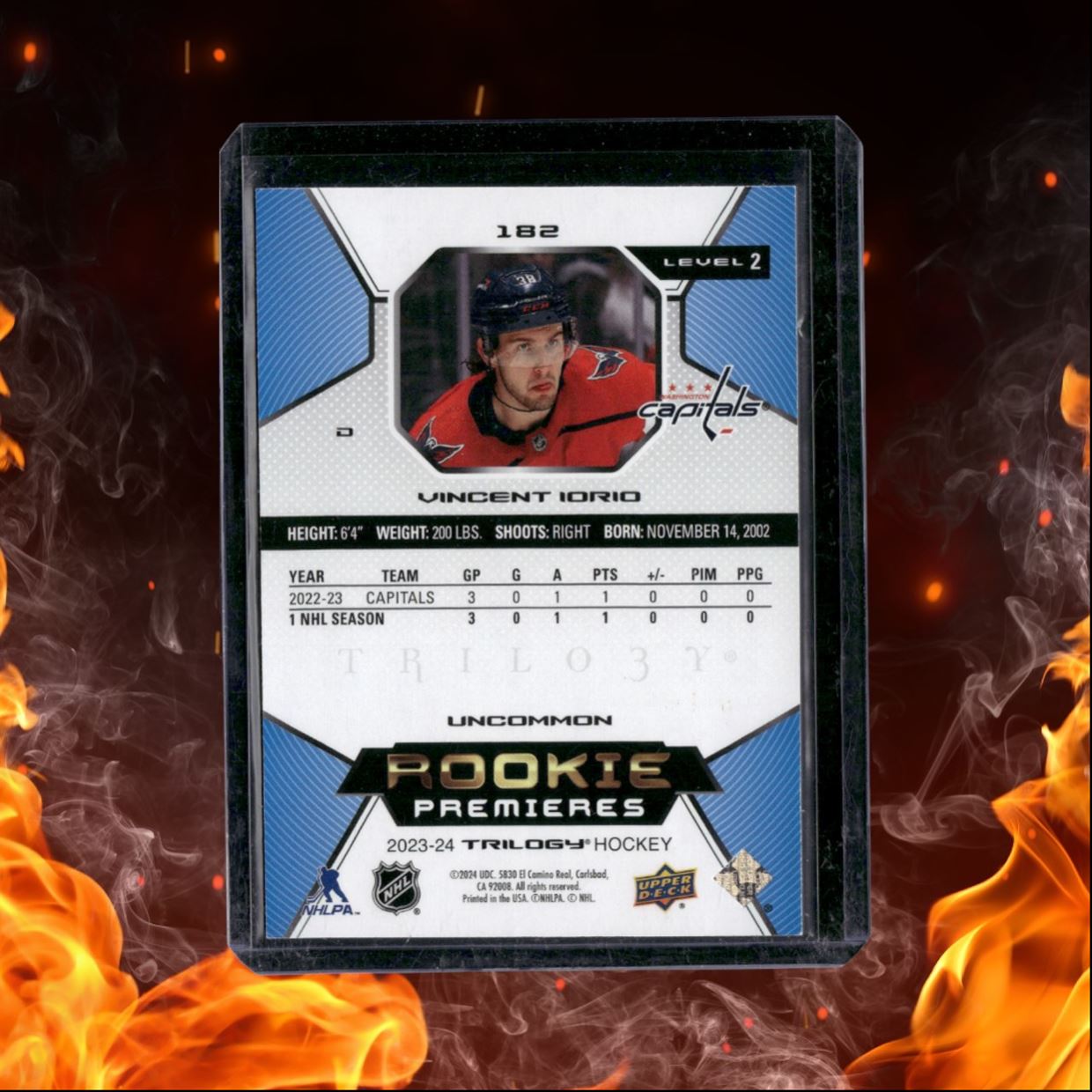 2023-24 Upper Deck Trilogy Vincent Iorio Level 2 Rookie 652/699 #182