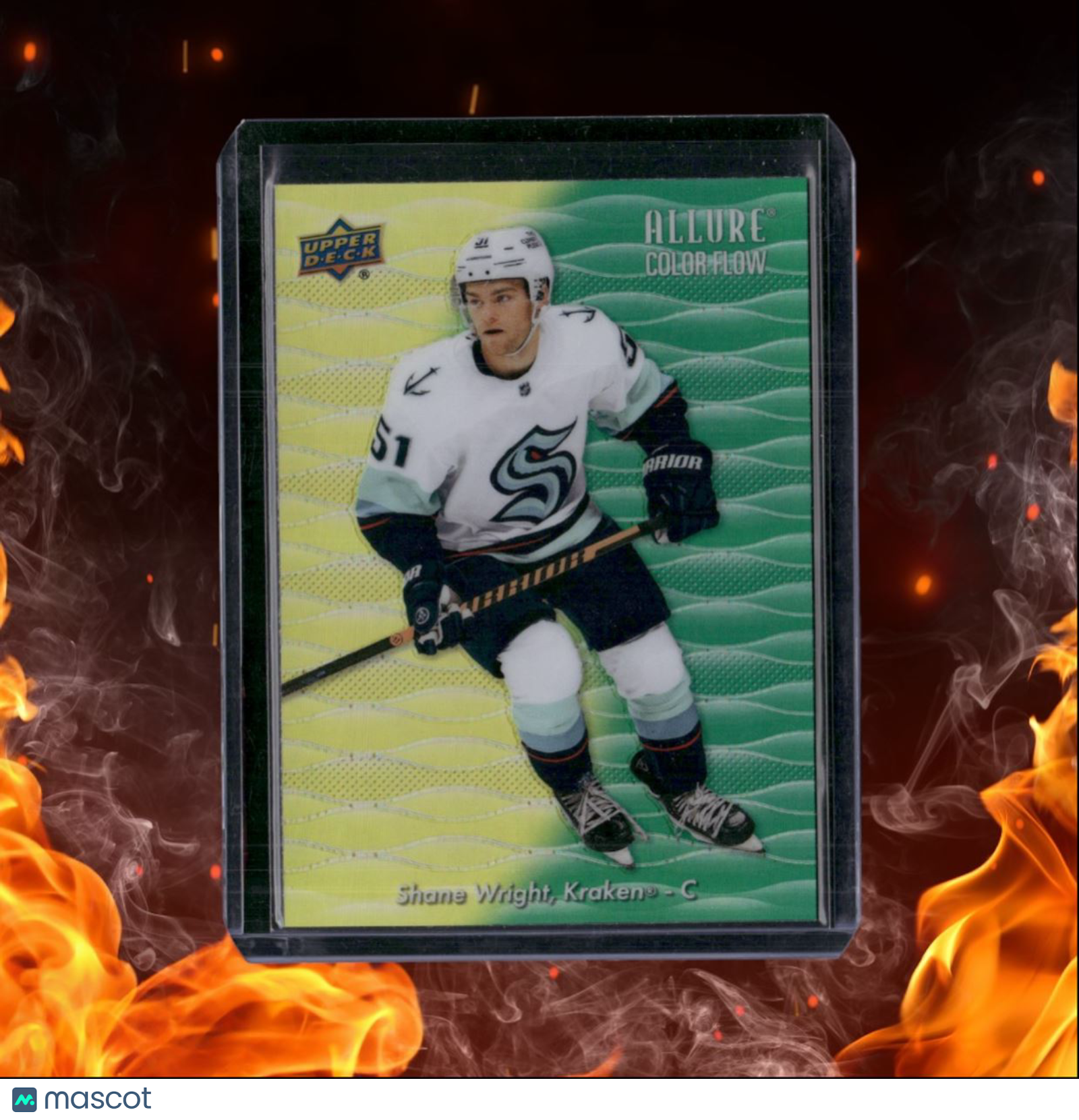 2023-24 Upper Deck Allure Shane Wright Color Flow Yellow - Green #CF-11