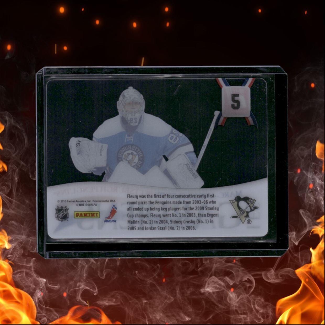 2010-11 Panini Donruss Marc-Andre Fleury Les Gardiens Clear #5