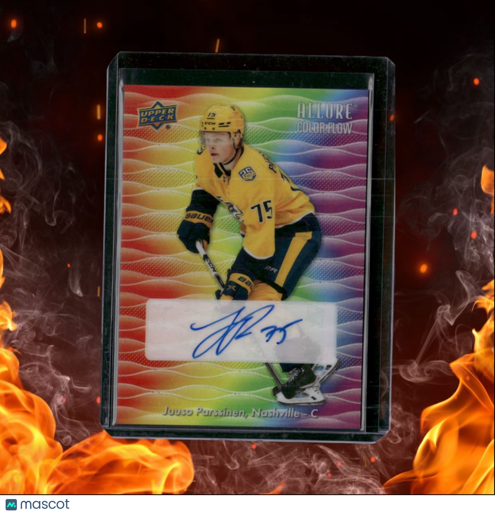 2023-24 Upper Deck Allure Juuso Parssinen Full Rainbow Auto #CFA-PA