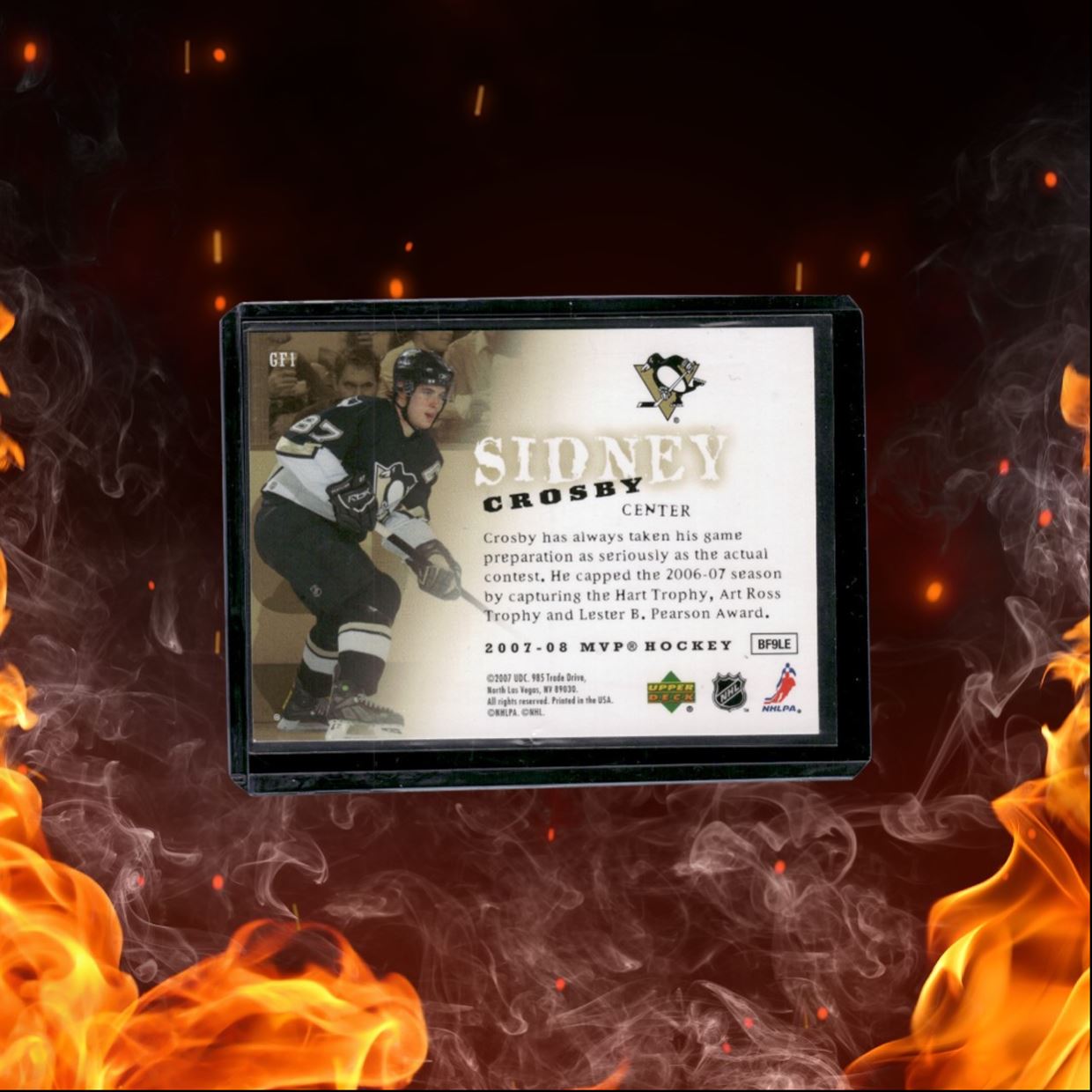 2007-08 Upper Deck MVP Sidney Crosby Game Faces #GF1