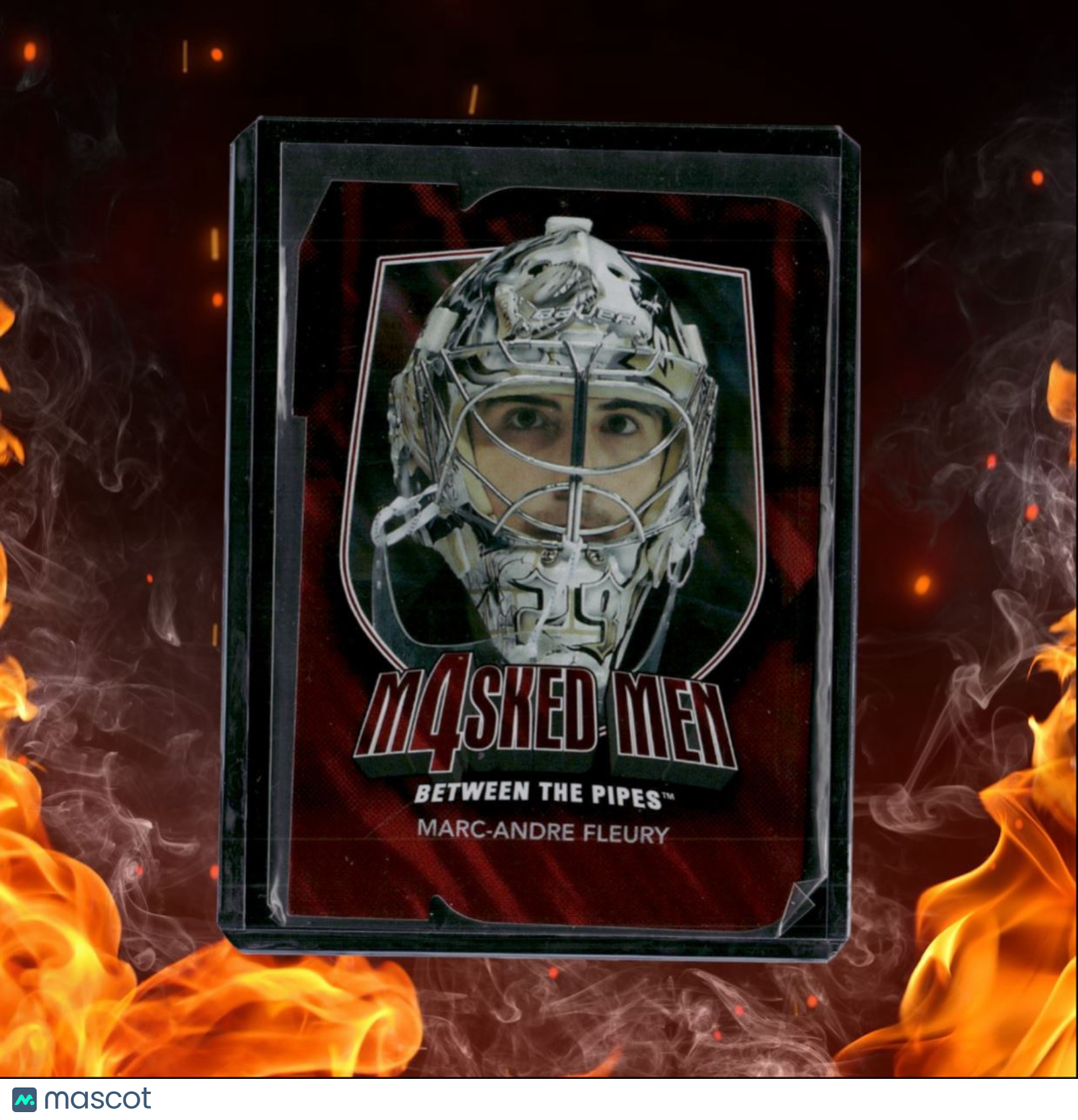 2011-12 In The Game Between Pipes Marc-Andre Fleury Masked Men IV Red Die-Cut