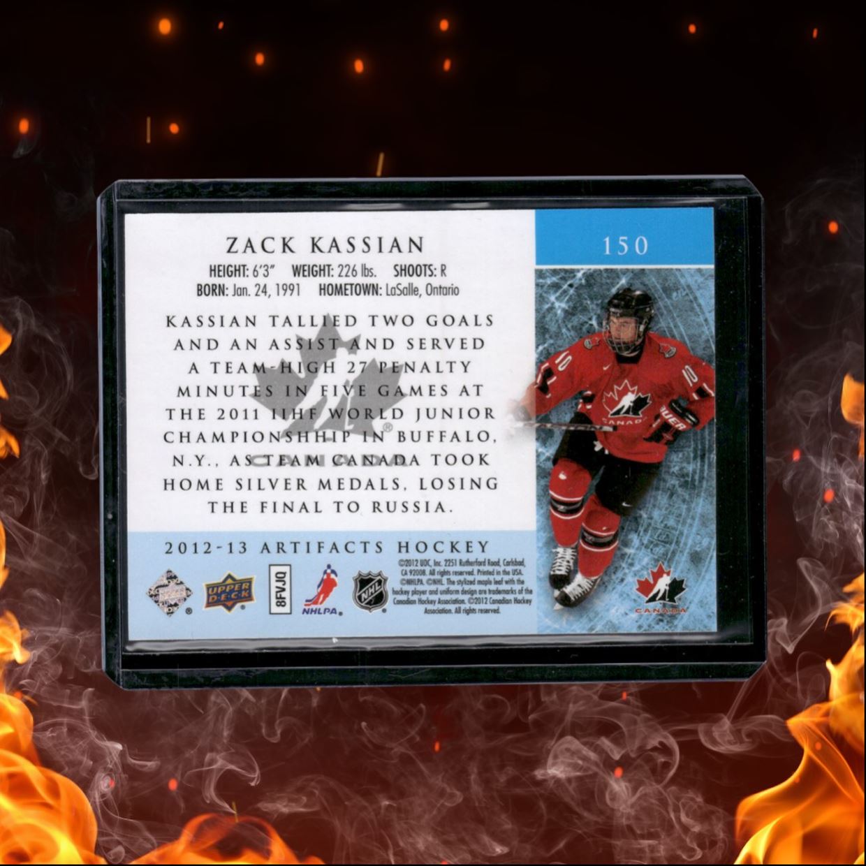 2012-13 Upper Deck Artifacts Zack Kassian Gold 18/25 #150