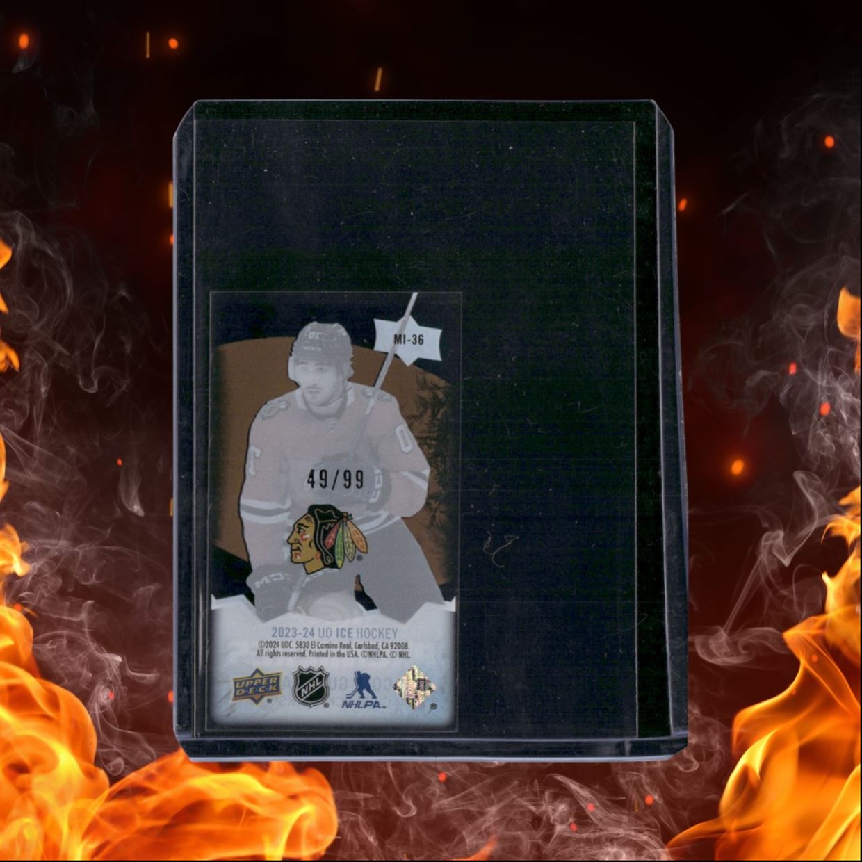 2023-24 Upper Deck Ice Cole Guttman Mini Ice Premieres Gold Rookie 49/99 #MI-36