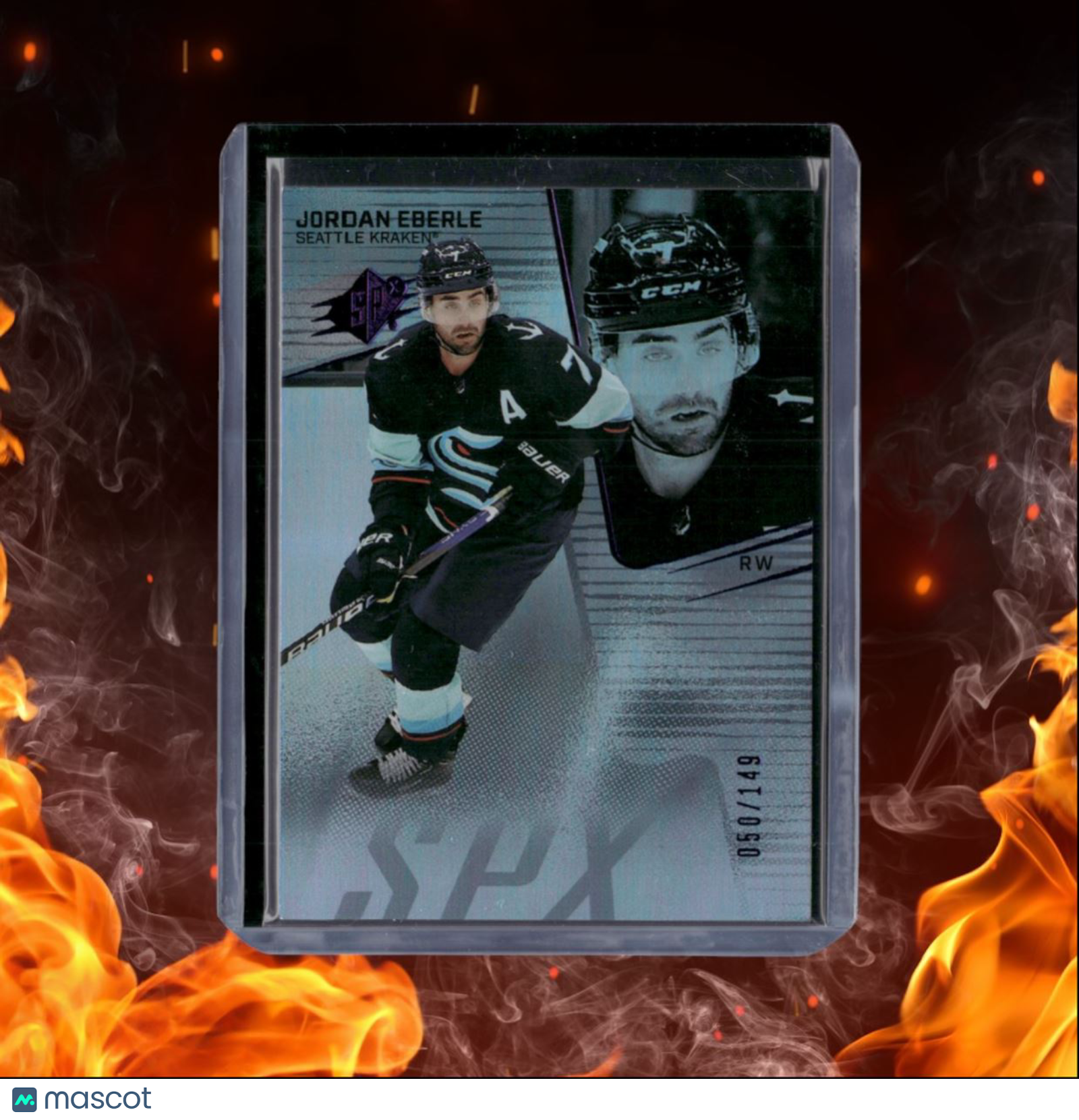 2022-23 Upper Deck SPx Jordan Eberle Colored Holofoil 050/149 #34