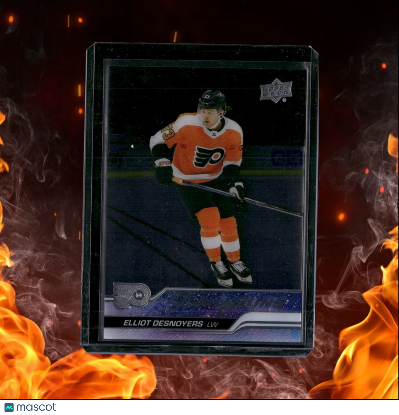 2023-24 Upper Deck Elliot Desnoyers Clear Cut Young Guns SSP Case Hit Rookie