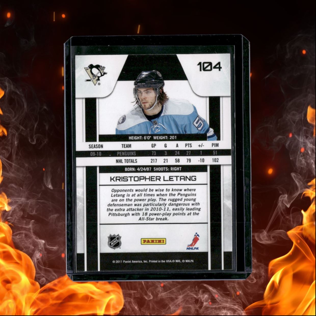 2010-11 Panini Zenith Kristopher Letang Red #104