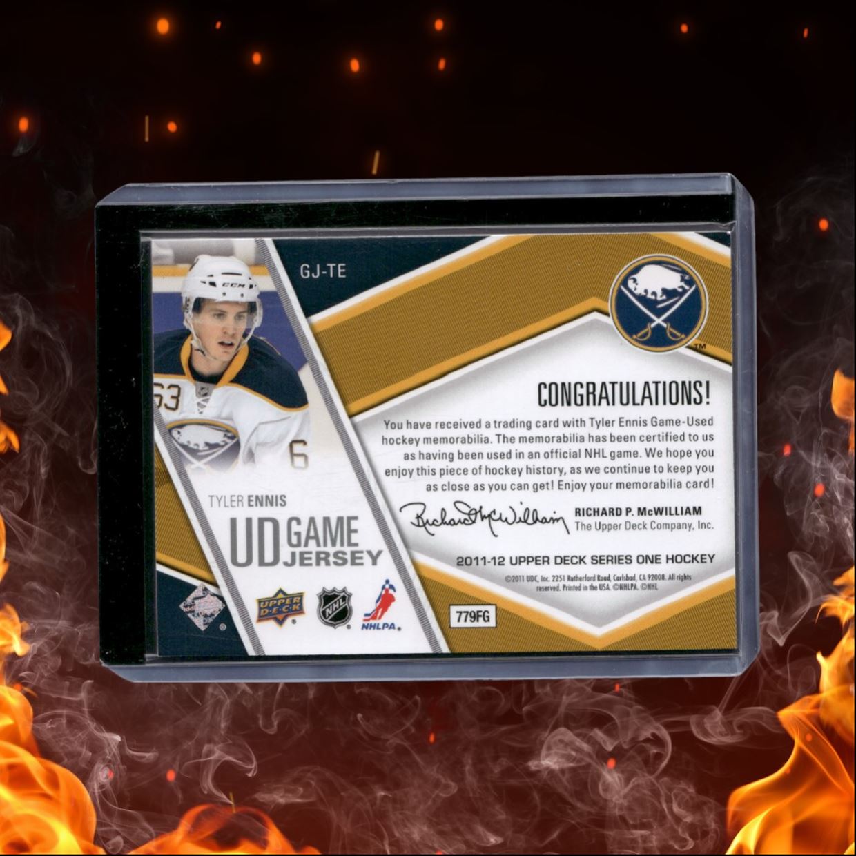 2011-12 Upper Deck Tyler Ennis UD Game Jersey #GJ-TE