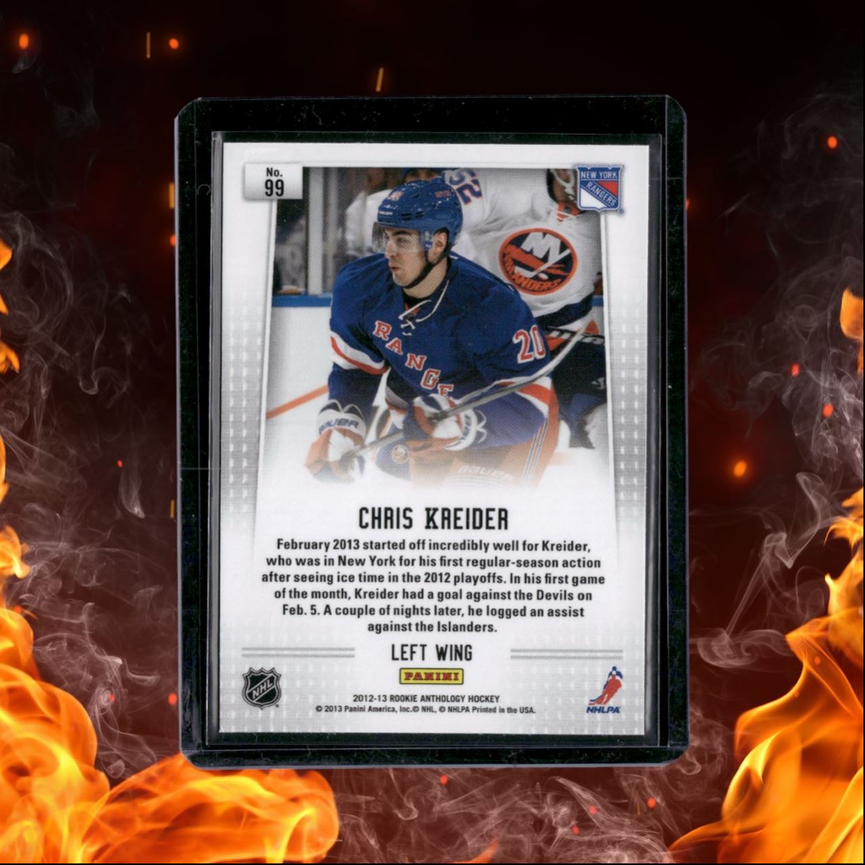 2012-13 Panini Rookie Anthology Prizm Chris Kreider Rookie #99