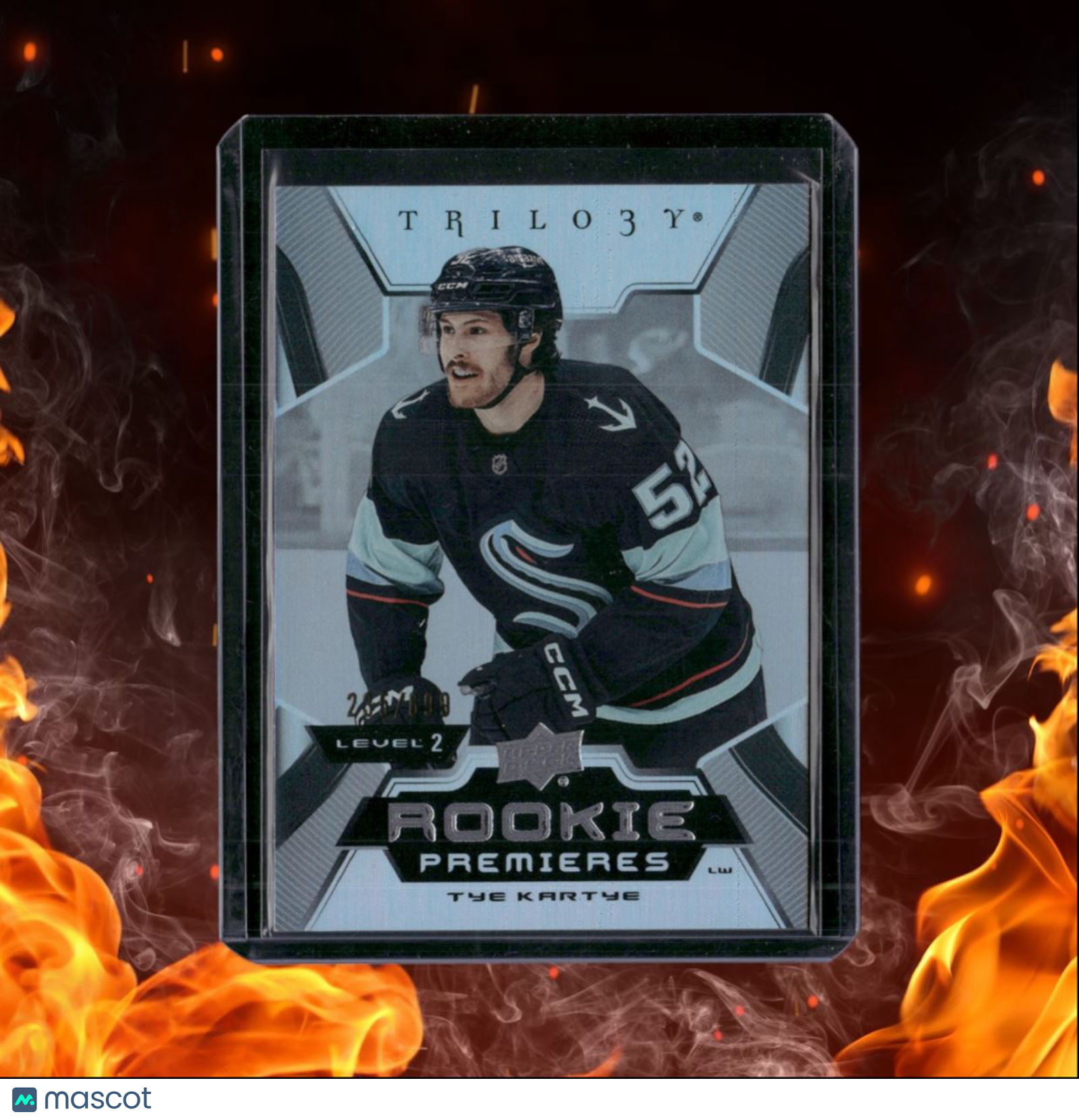 2023-24 Upper Deck Trilogy Tye Kartye Level 2 Rookie 235/699 #156