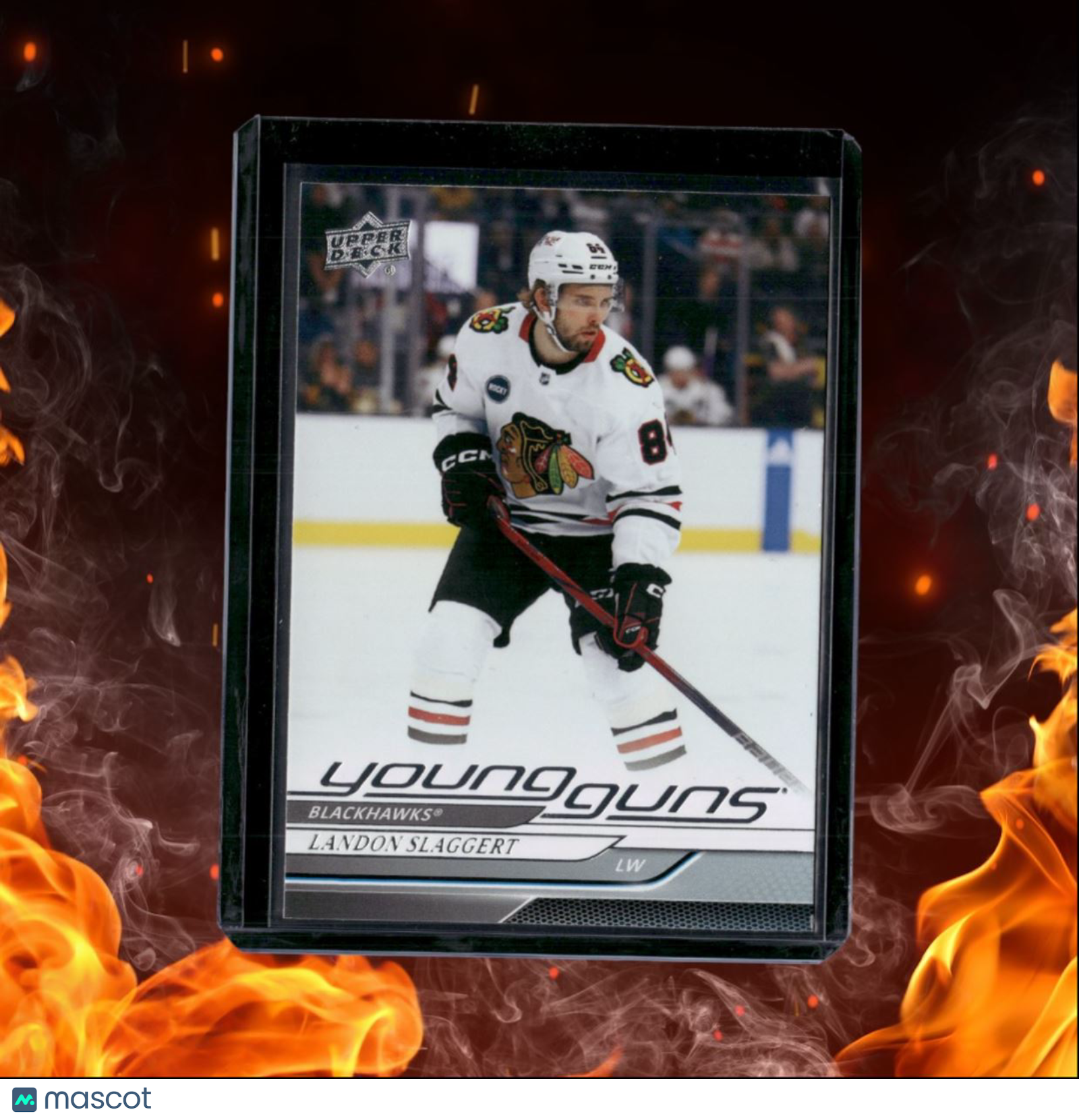 2024-25 Upper Deck Landon Slaggert UD Portraits Sparkle (C) Rookie #203