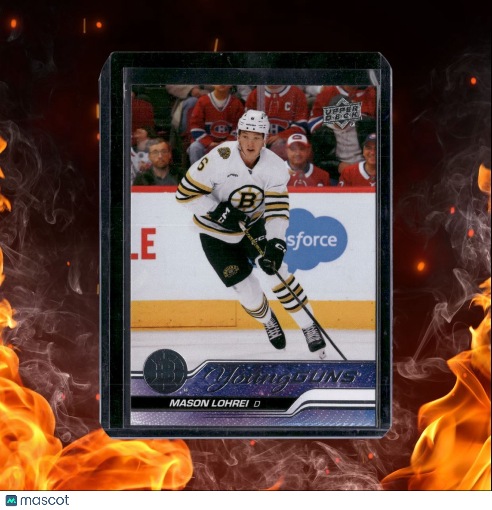2023-24 Upper Deck Mason Lohrei Young Guns (B) Rookie #497