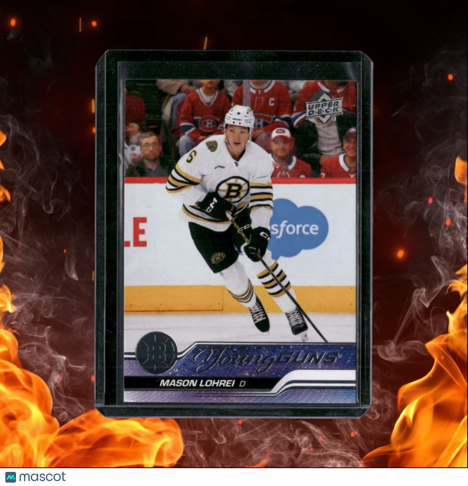 2023-24 Upper Deck Mason Lohrei Young Guns (A) Rookie #497