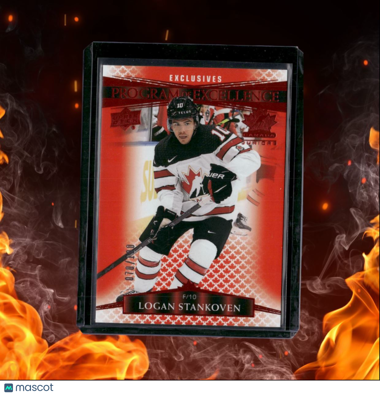 2022-23 Upper Deck Team Canada Juniors Logan Stankoven Program of Excellence