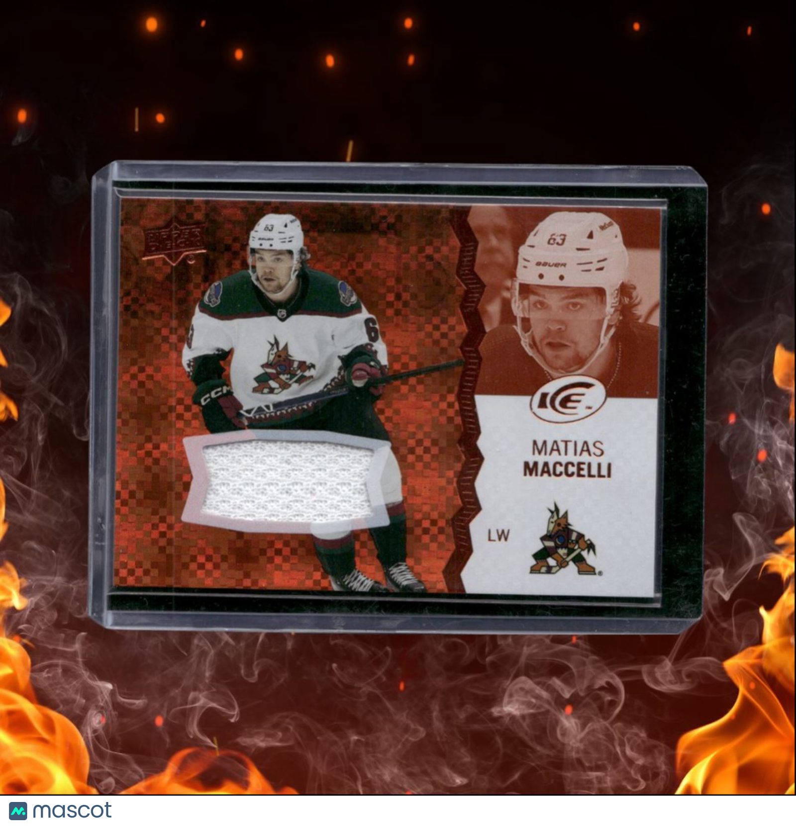 2023-24 Upper Deck Ice Matias Maccelli Jersey Orange #66
