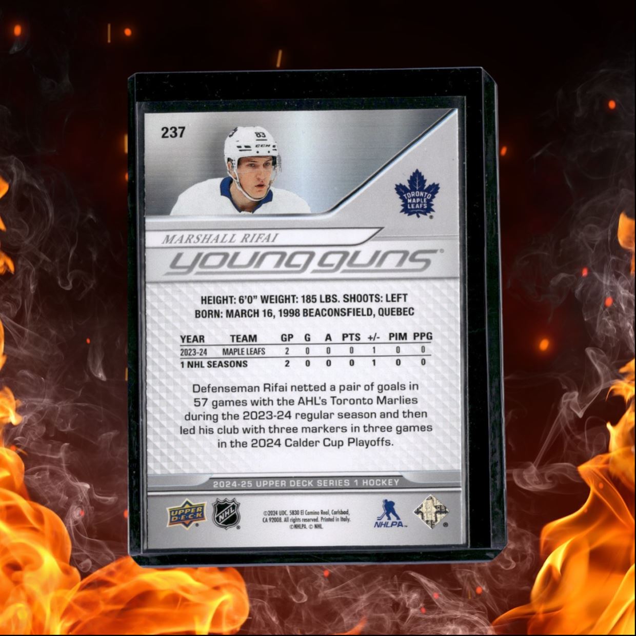 2024-25 Upper Deck Marshall Rifai Young Guns (A) Rookie #237